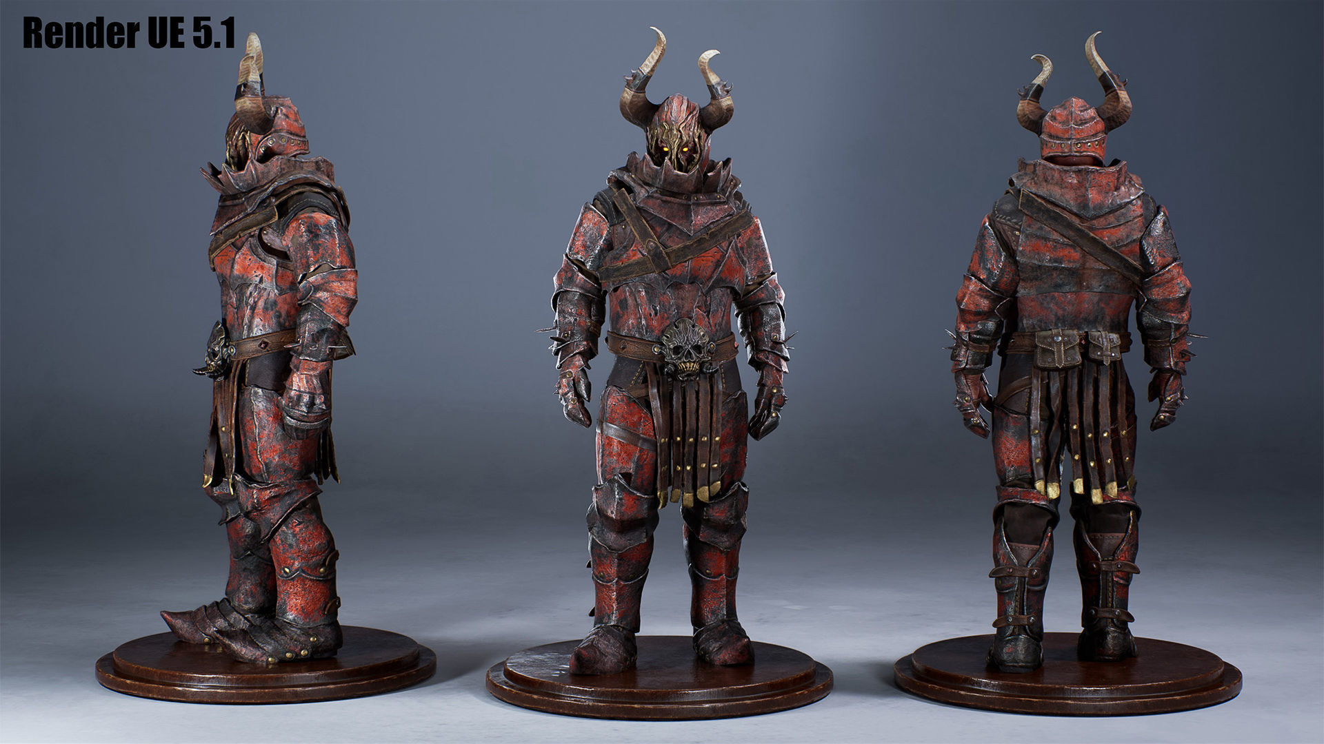 Chaos Knight Low-poly 3D model_9