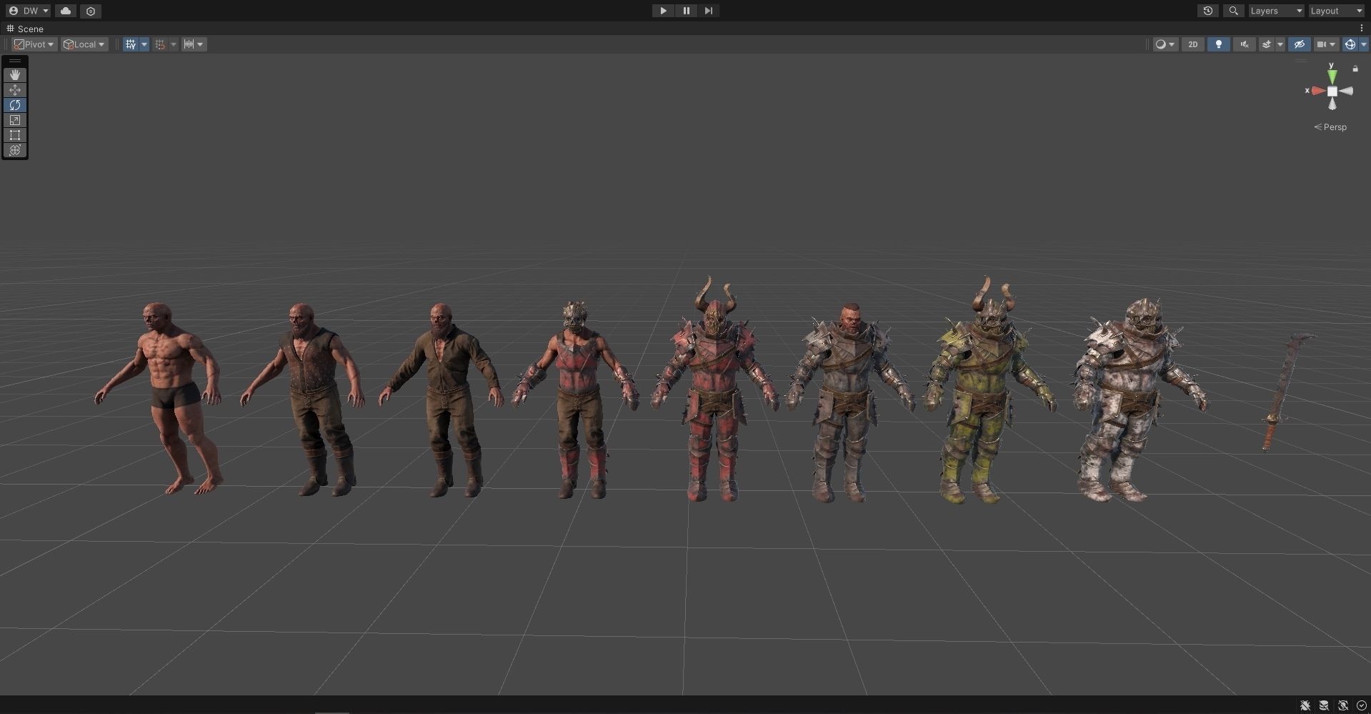 Chaos Knight Low-poly 3D model_41