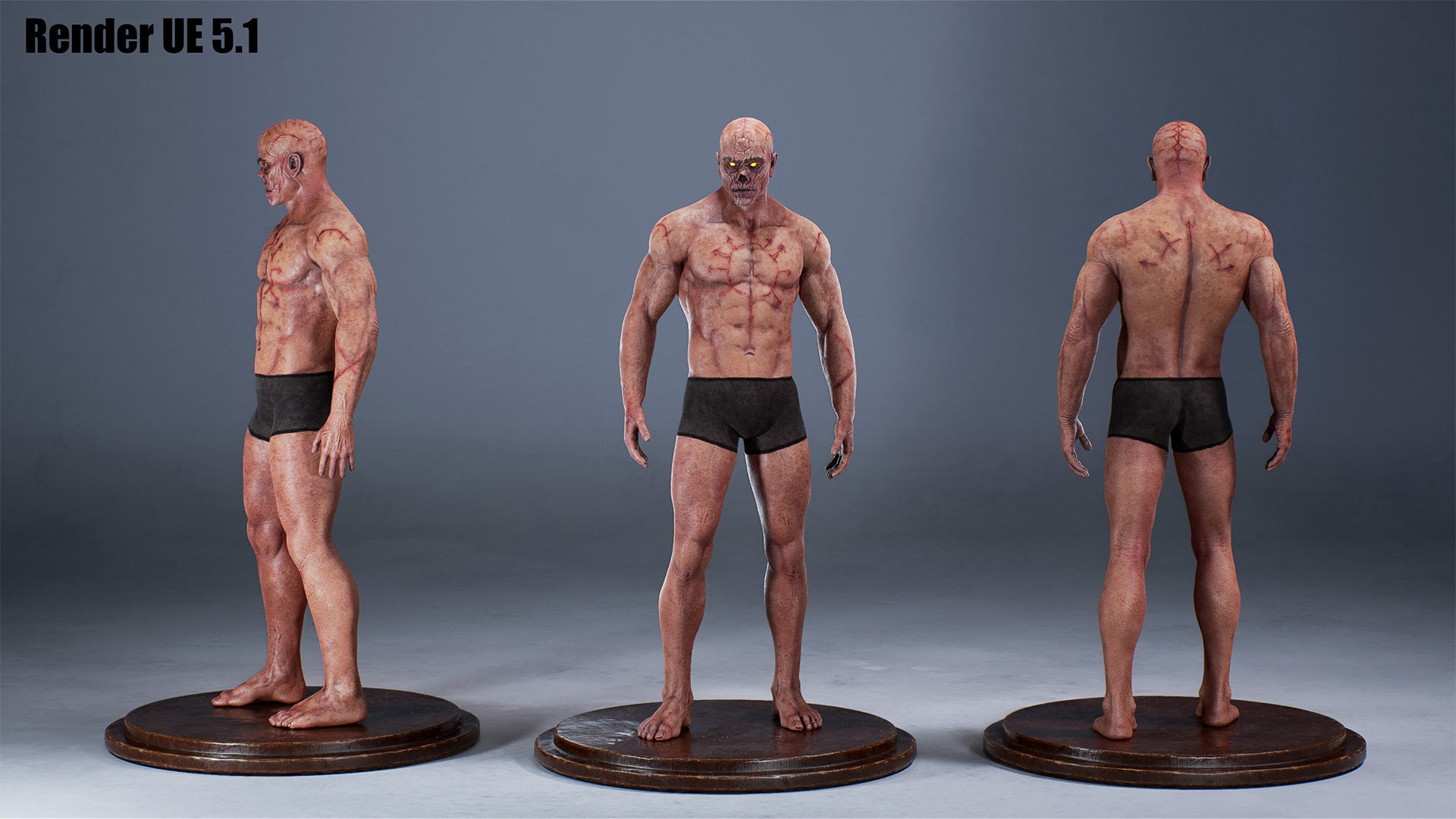 Chaos Knight Low-poly 3D model_19