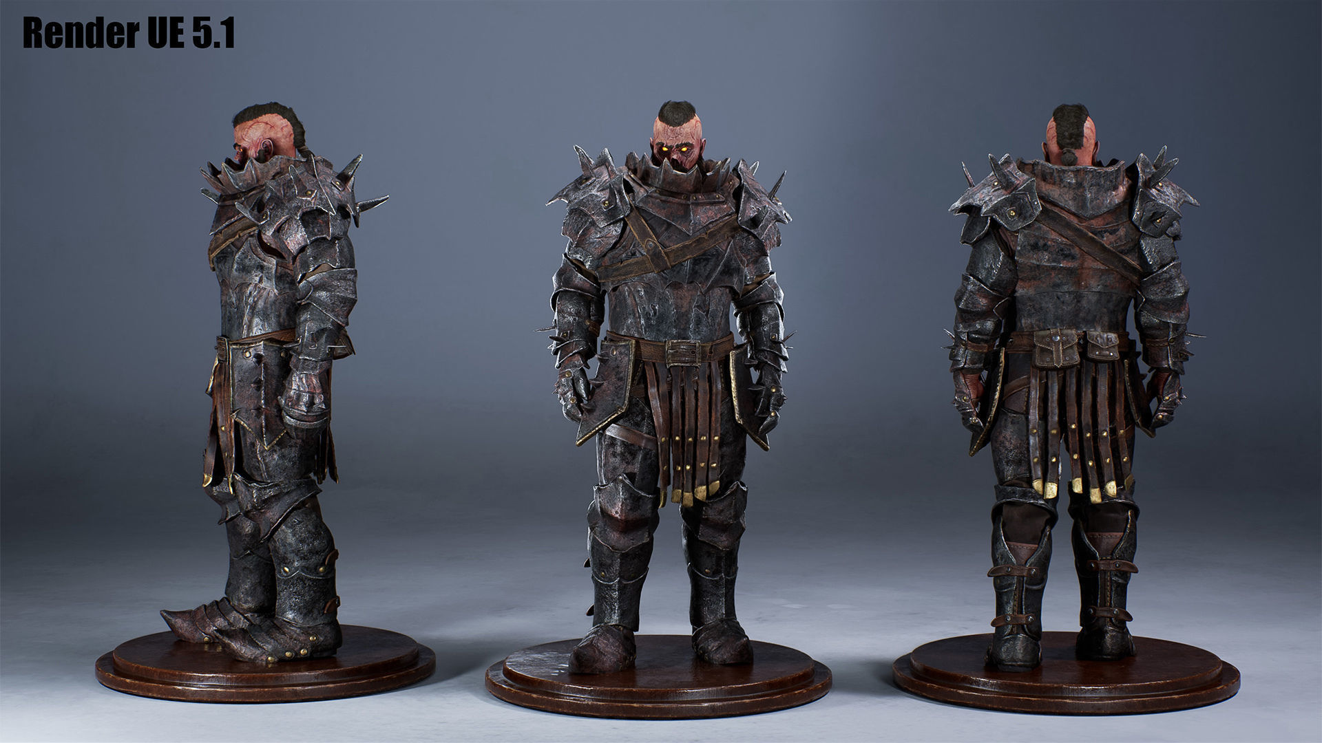 Chaos Knight Low-poly 3D model_12