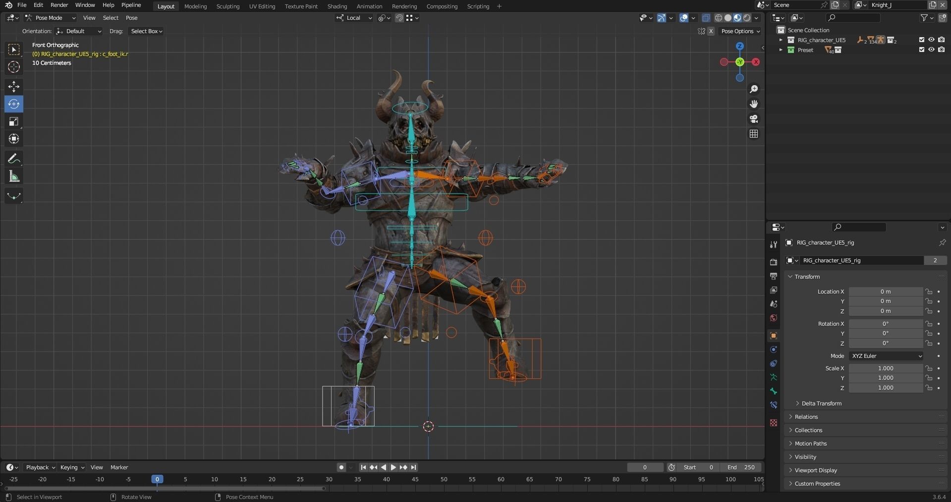 Chaos Knight Low-poly 3D model_30