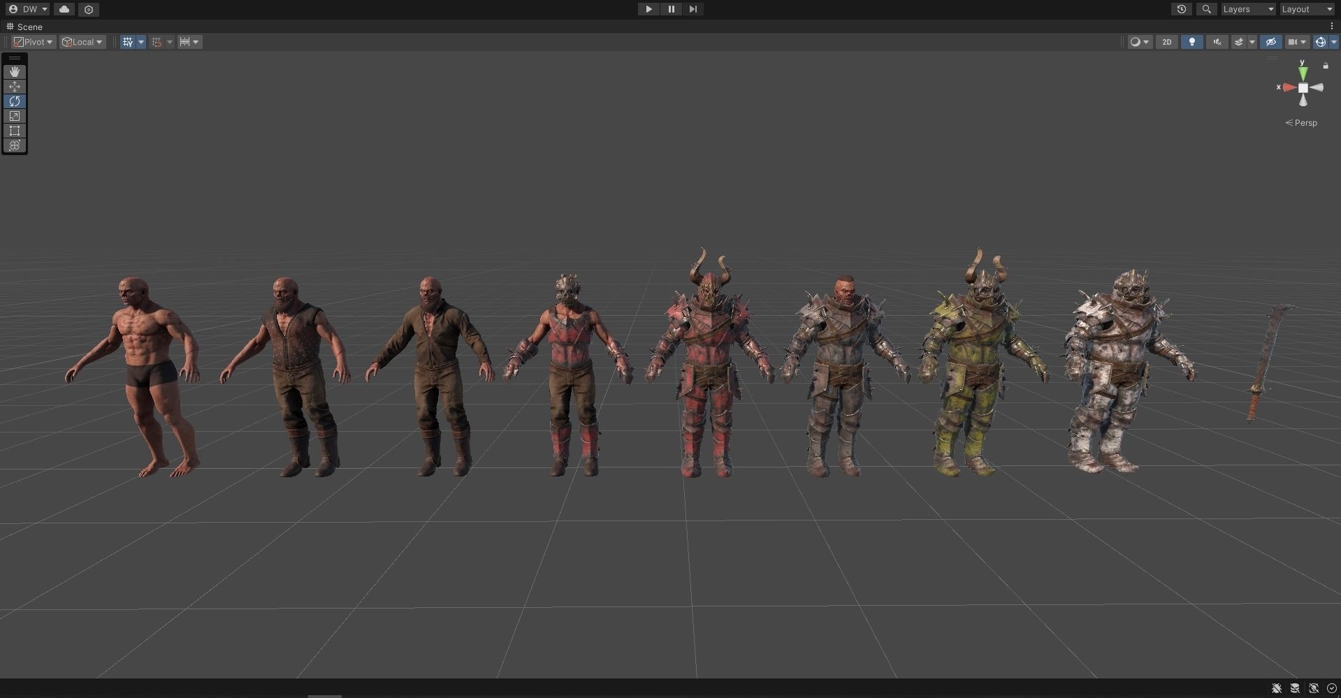 Chaos Knight Low-poly 3D model_40