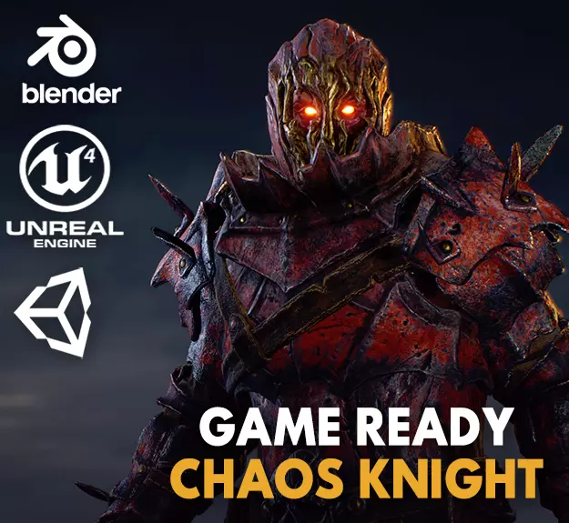 Chaos Knight Low-poly 3D model_0