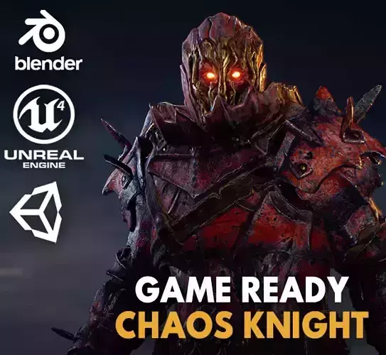 Chaos Knight Low-poly 3D model