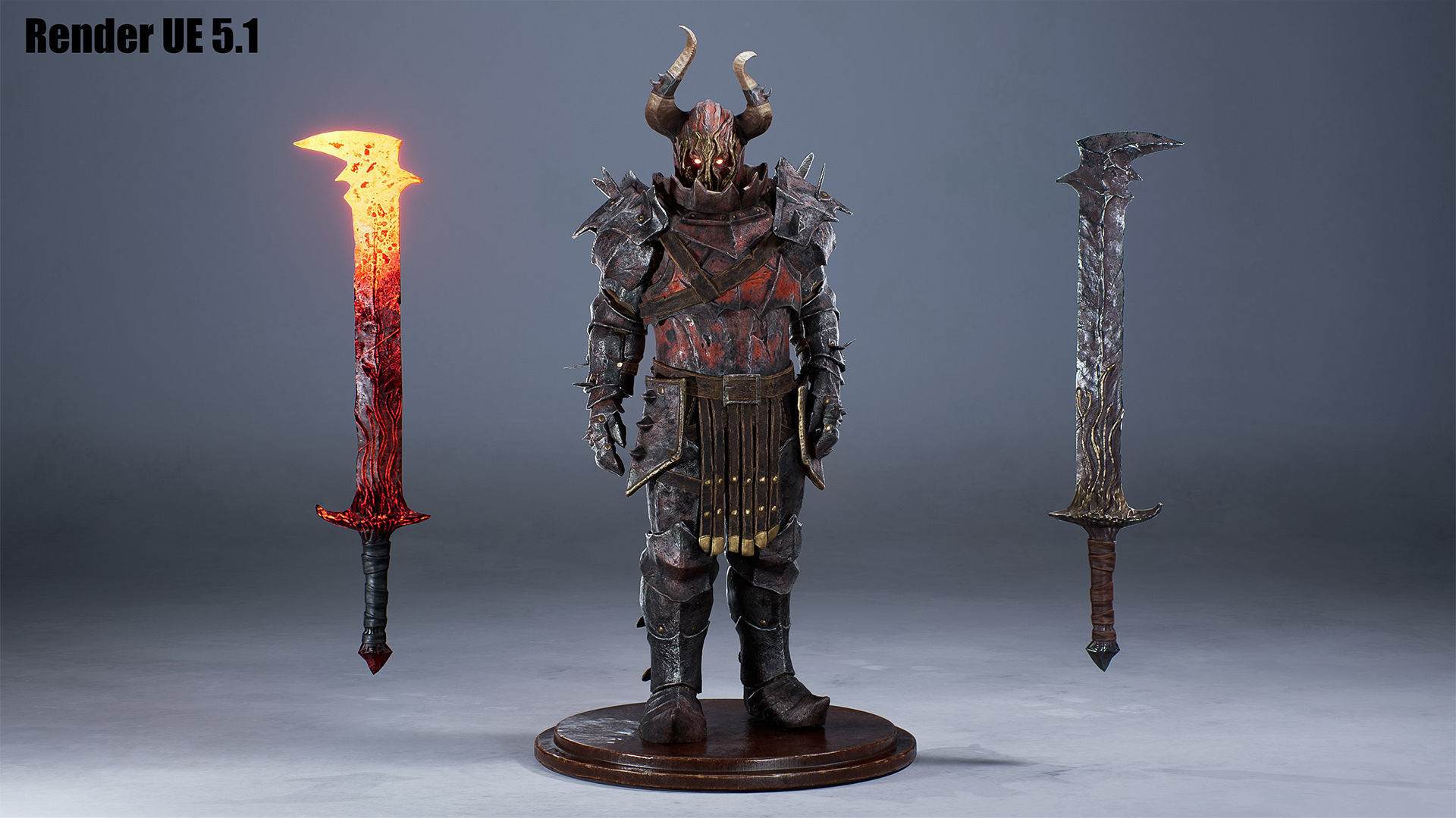Chaos Knight Low-poly 3D model_8