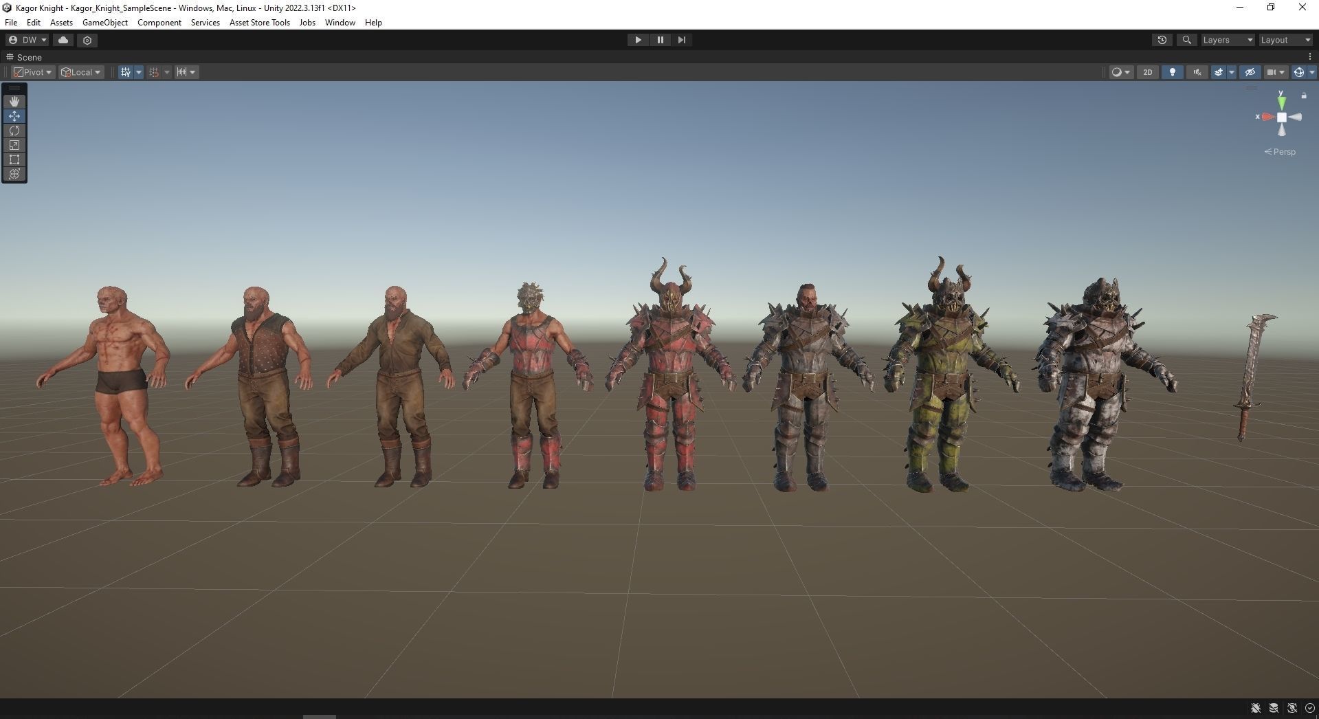 Chaos Knight Low-poly 3D model_39