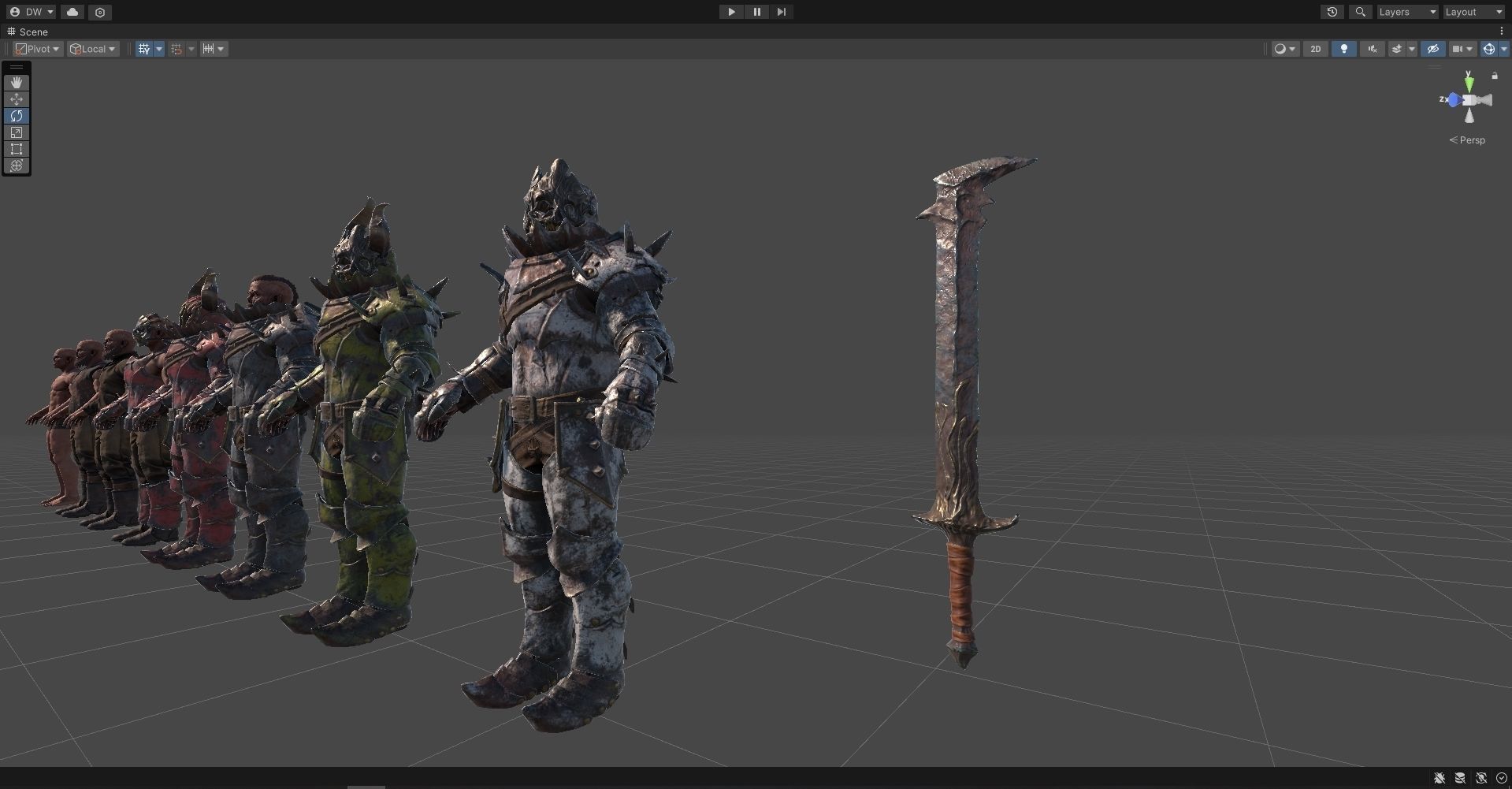 Chaos Knight Low-poly 3D model_34