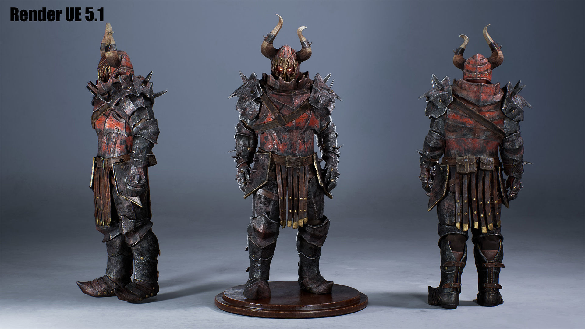 Chaos Knight Low-poly 3D model_14