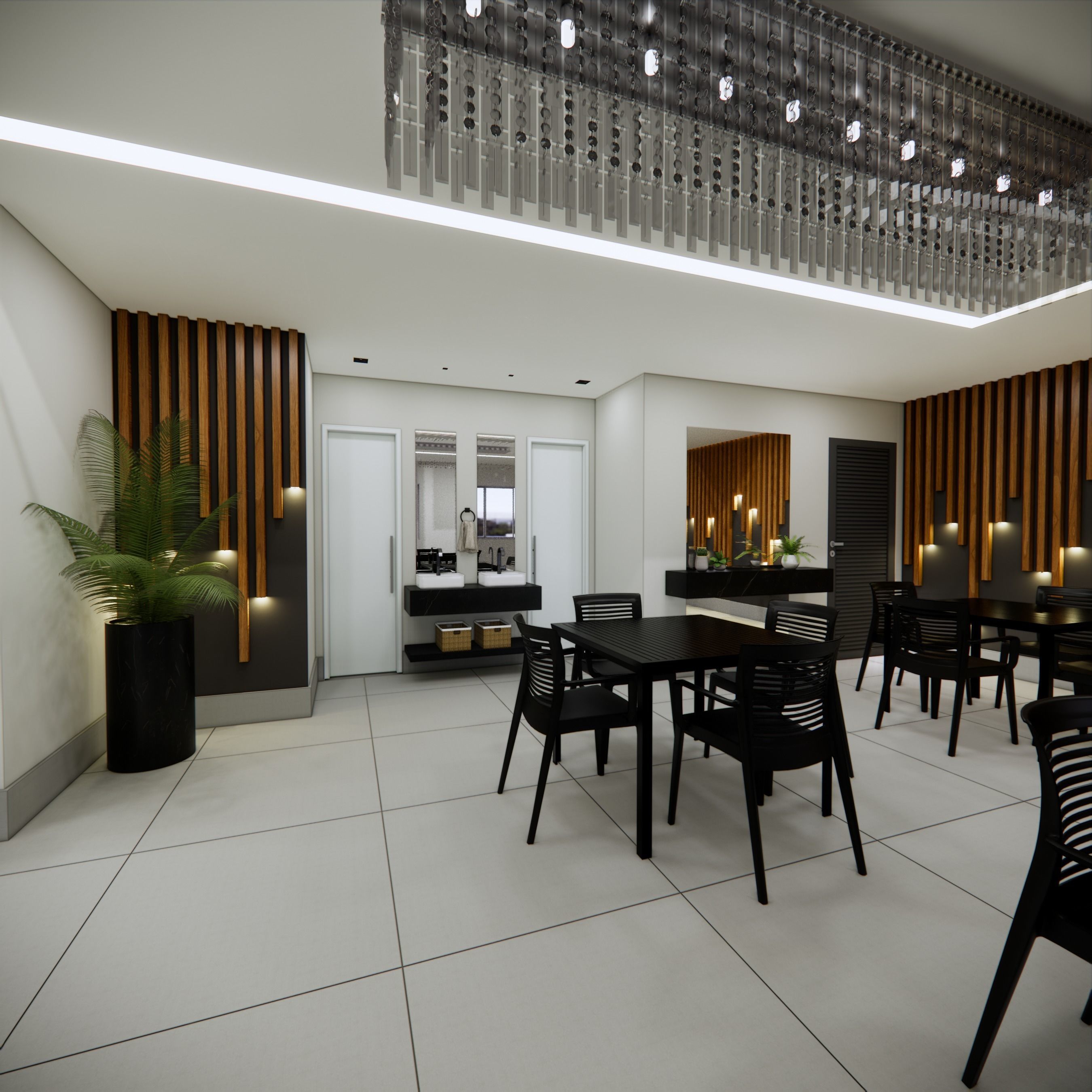 Modern Party Hall Enscape Interior Scene 3D model | CGTrader