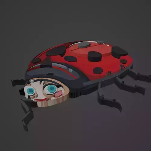 ladybug animal cartoon 3D print model