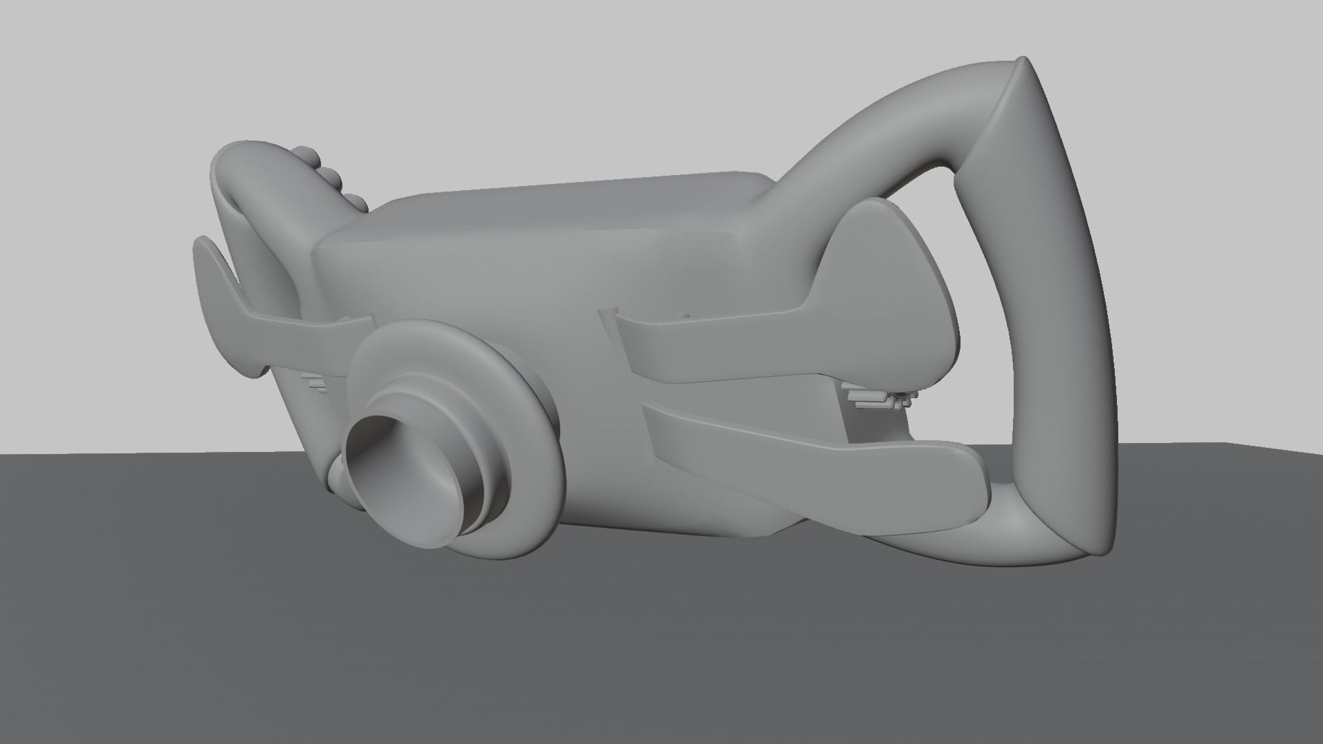 Custom Race Car Steering Wheel Free 3D model_4