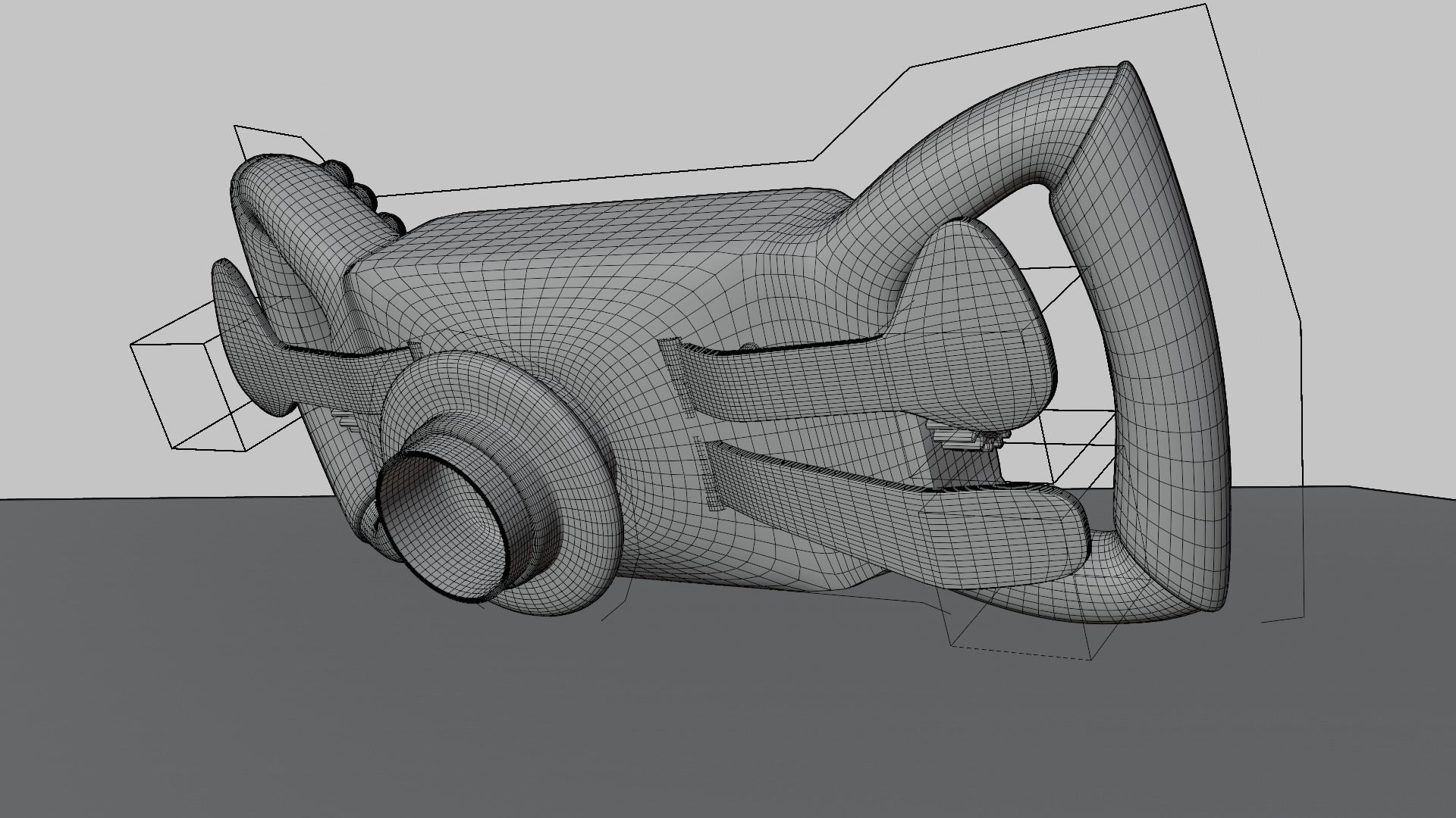 Custom Race Car Steering Wheel Free 3D model_5