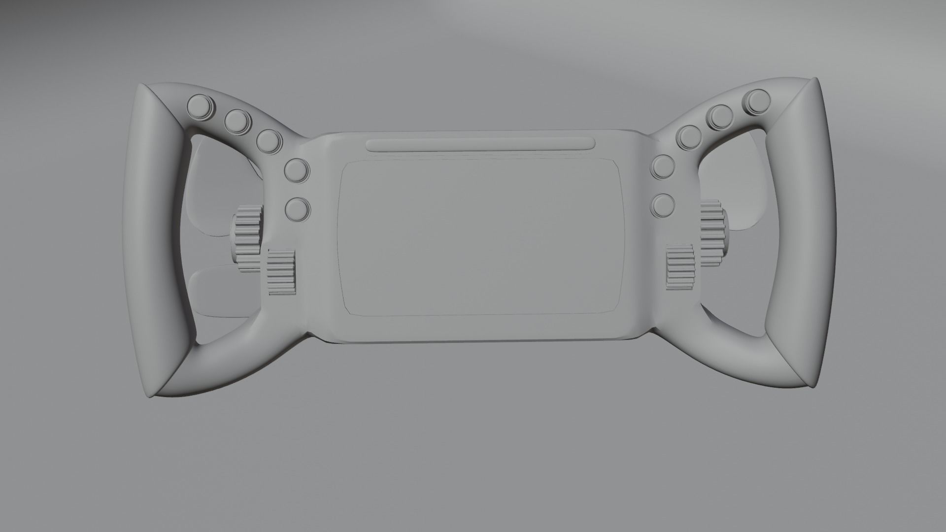 Custom Race Car Steering Wheel Free 3D model_7