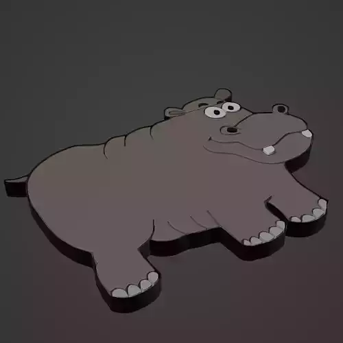 hippo animal cartoon