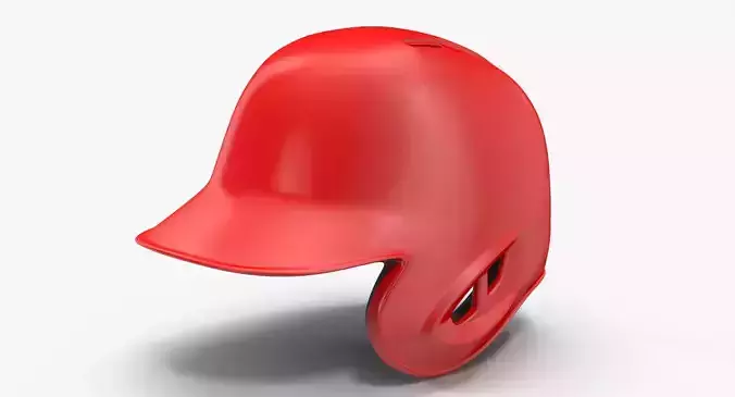 Baseball Helmet Red One Side Generic