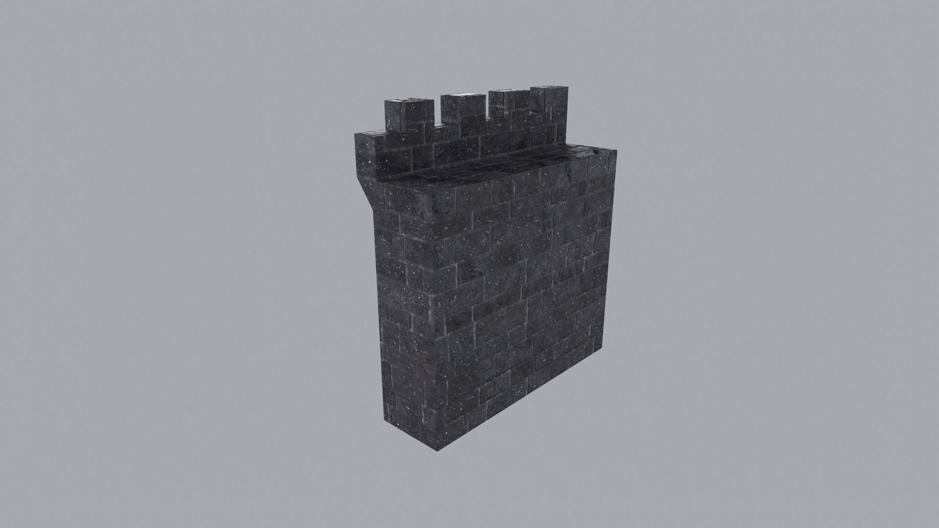 Modular Castle Walls PBR Low-poly 3D model_10
