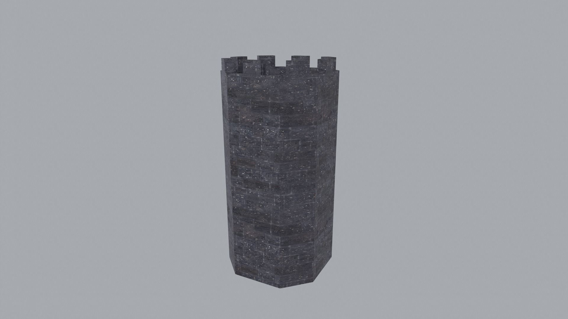 Modular Castle Walls PBR Low-poly 3D model_13