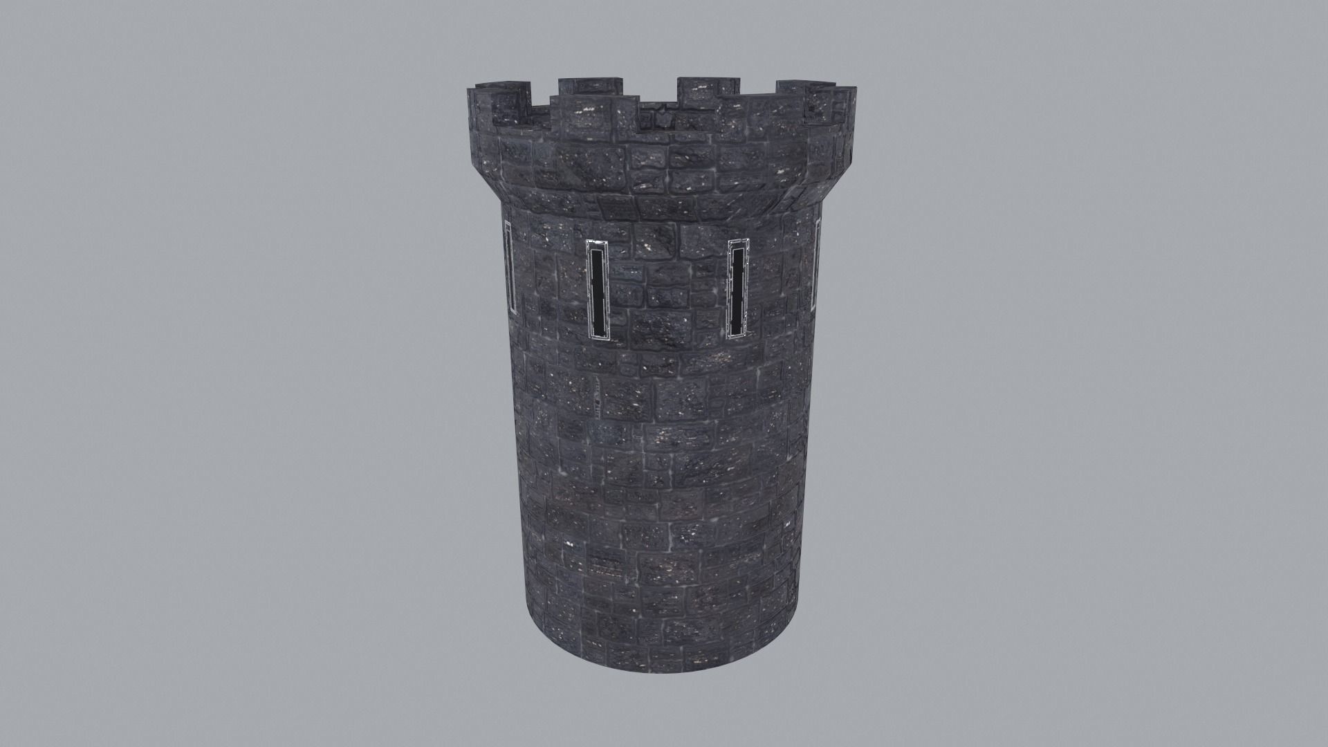Modular Castle Walls PBR Low-poly 3D model_11