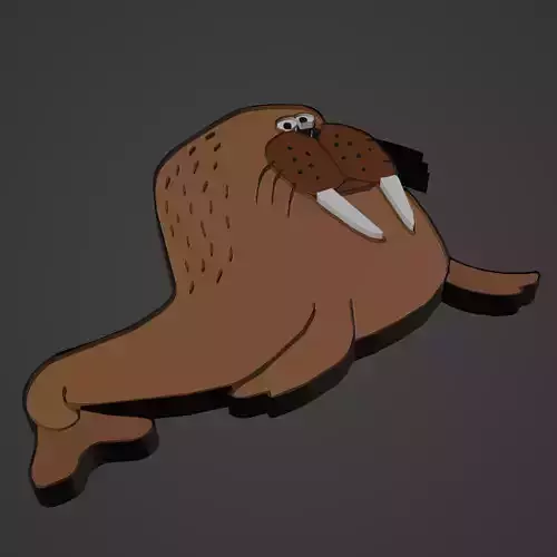monk seal animal cartoon