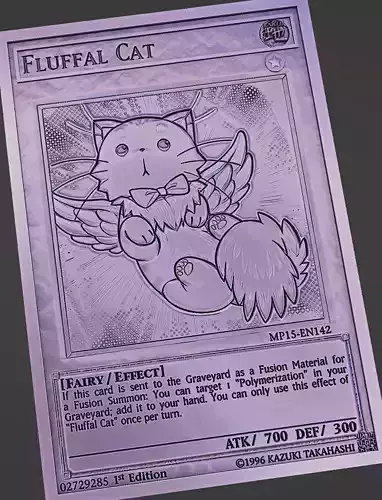 fluffal cat - yugioh Free 3D print model