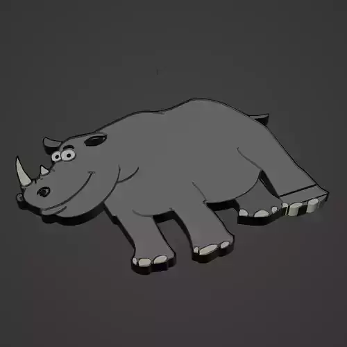 rhino animal cartoon