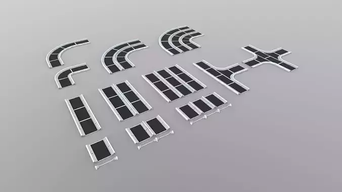 Big Low-Poly  Ski-fi Pack