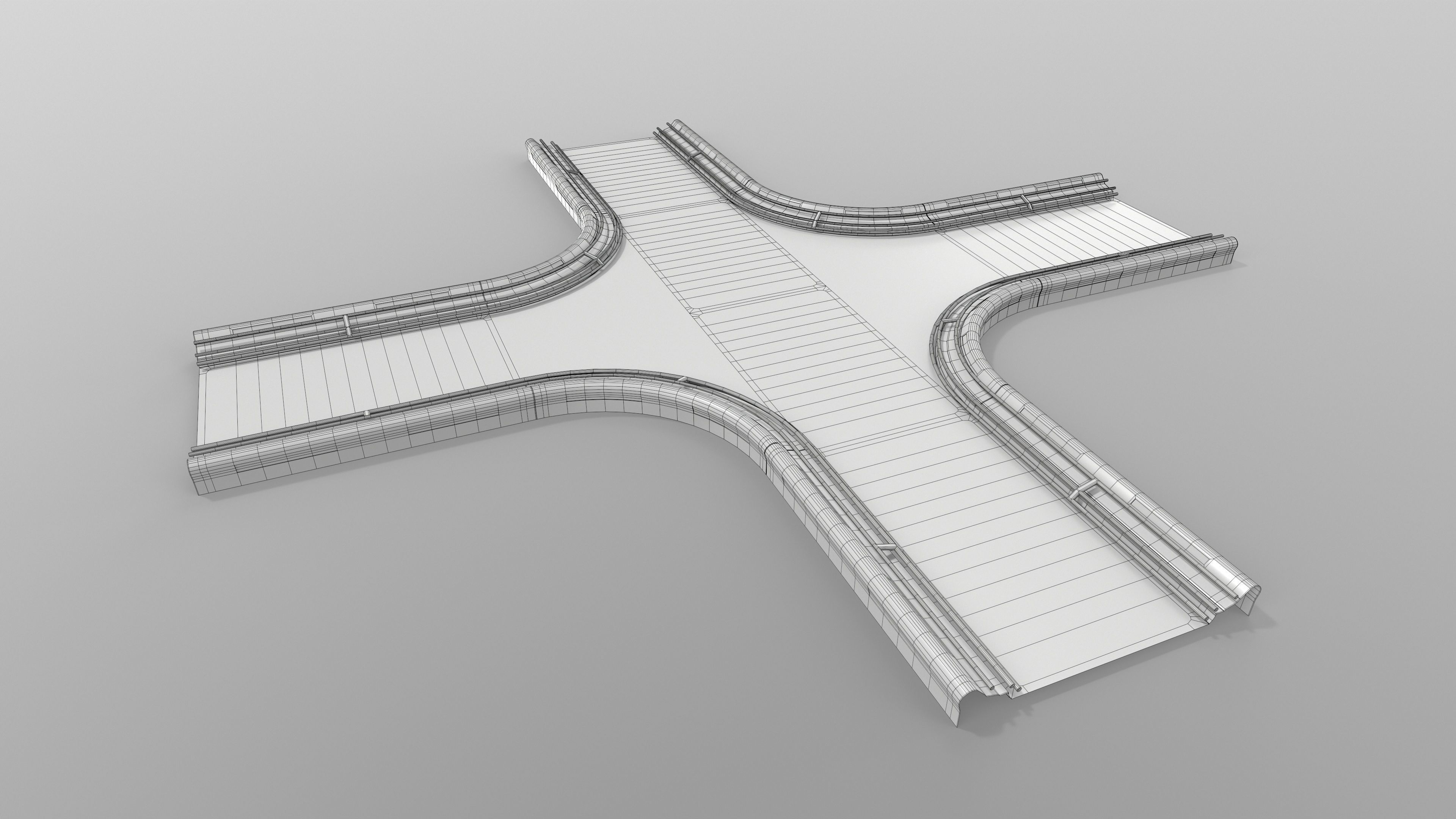 Big Low-Poly Ski-fi Pack Low-poly 3D model_13