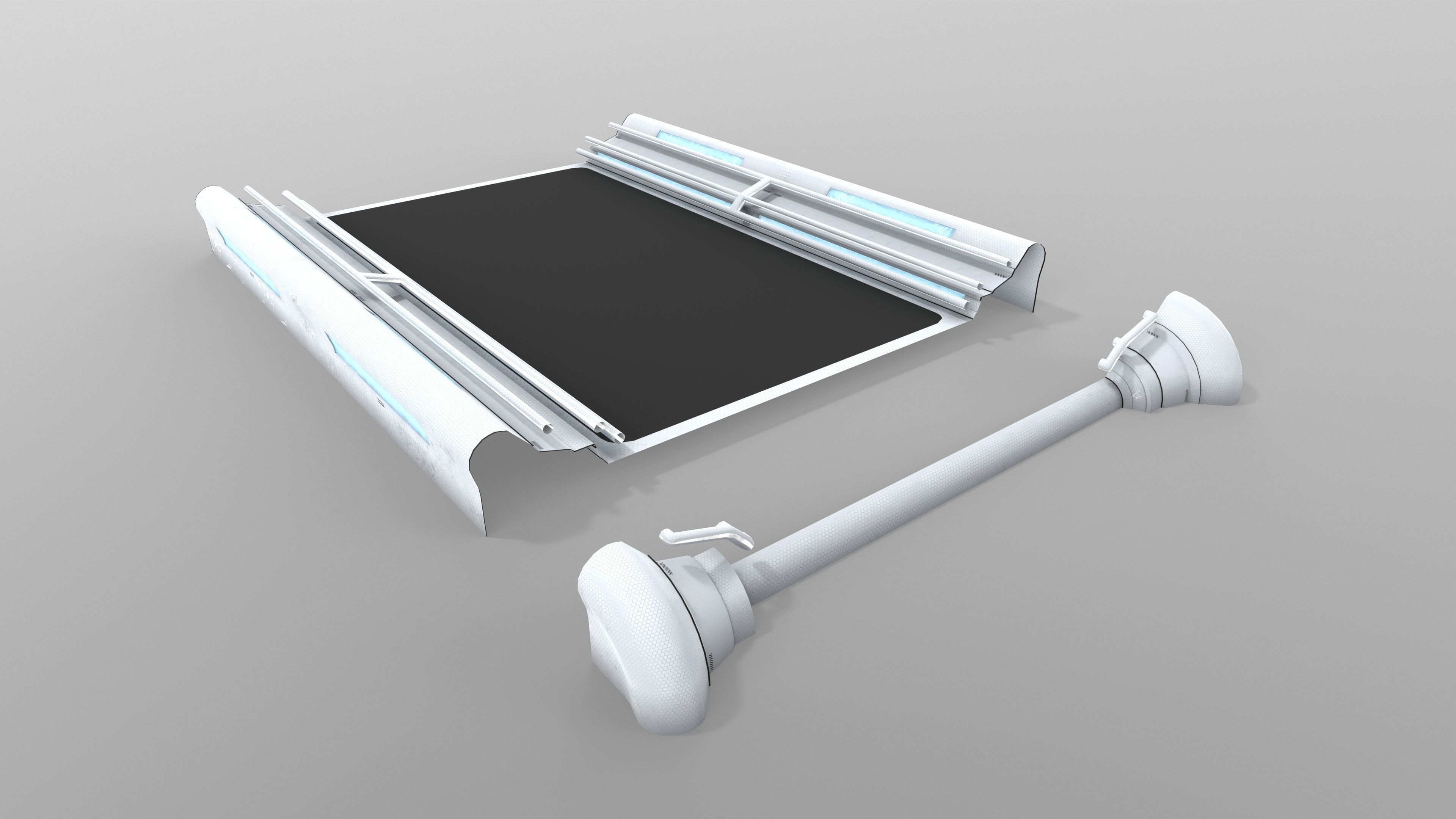 Big Low-Poly Ski-fi Pack Low-poly 3D model_6