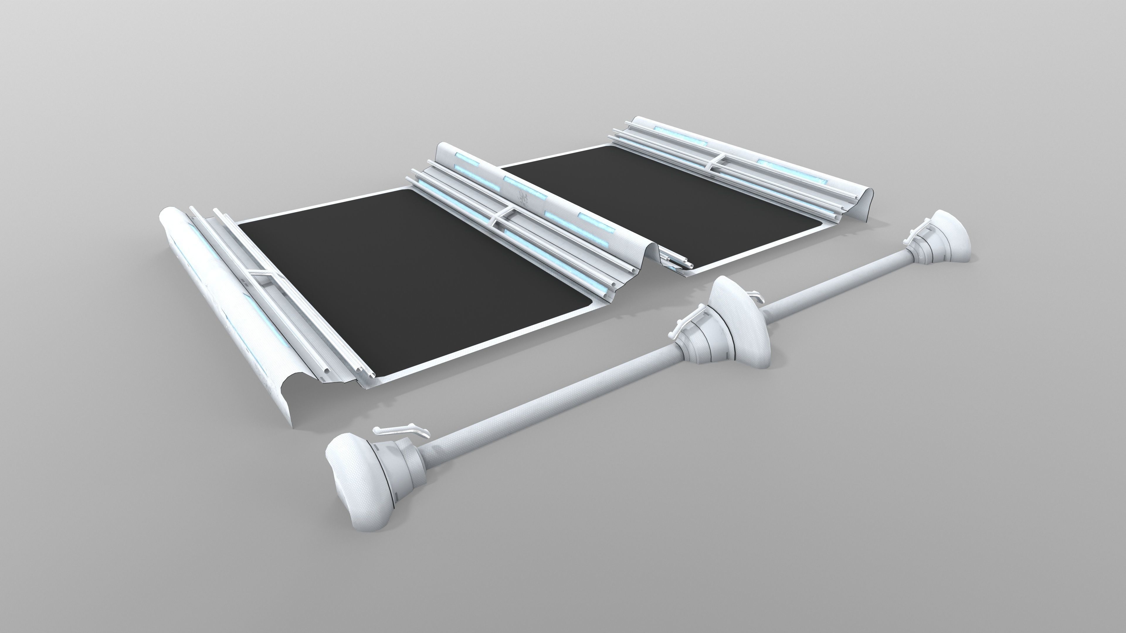 Big Low-Poly Ski-fi Pack Low-poly 3D model_7