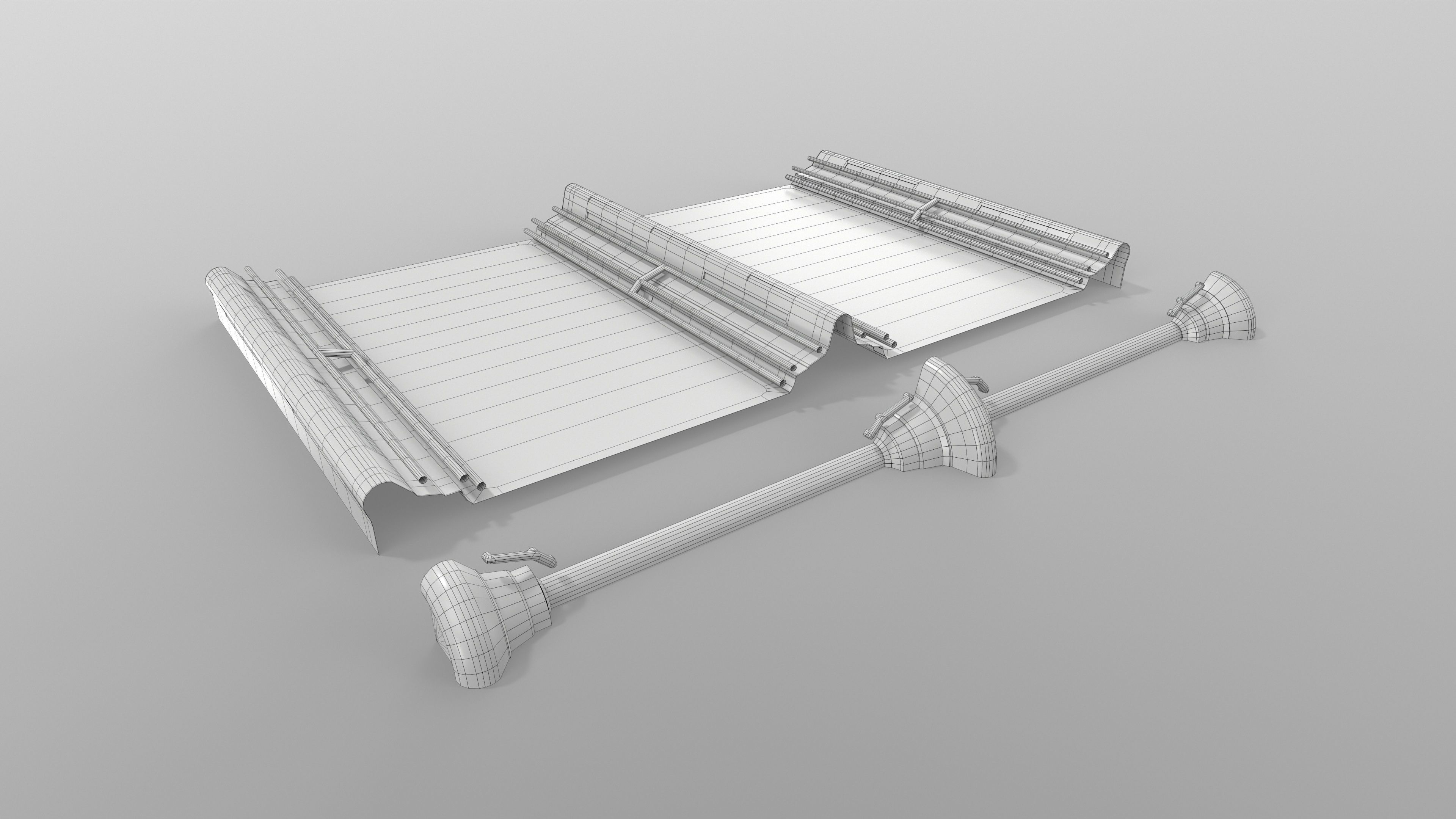 Big Low-Poly Ski-fi Pack Low-poly 3D model_11