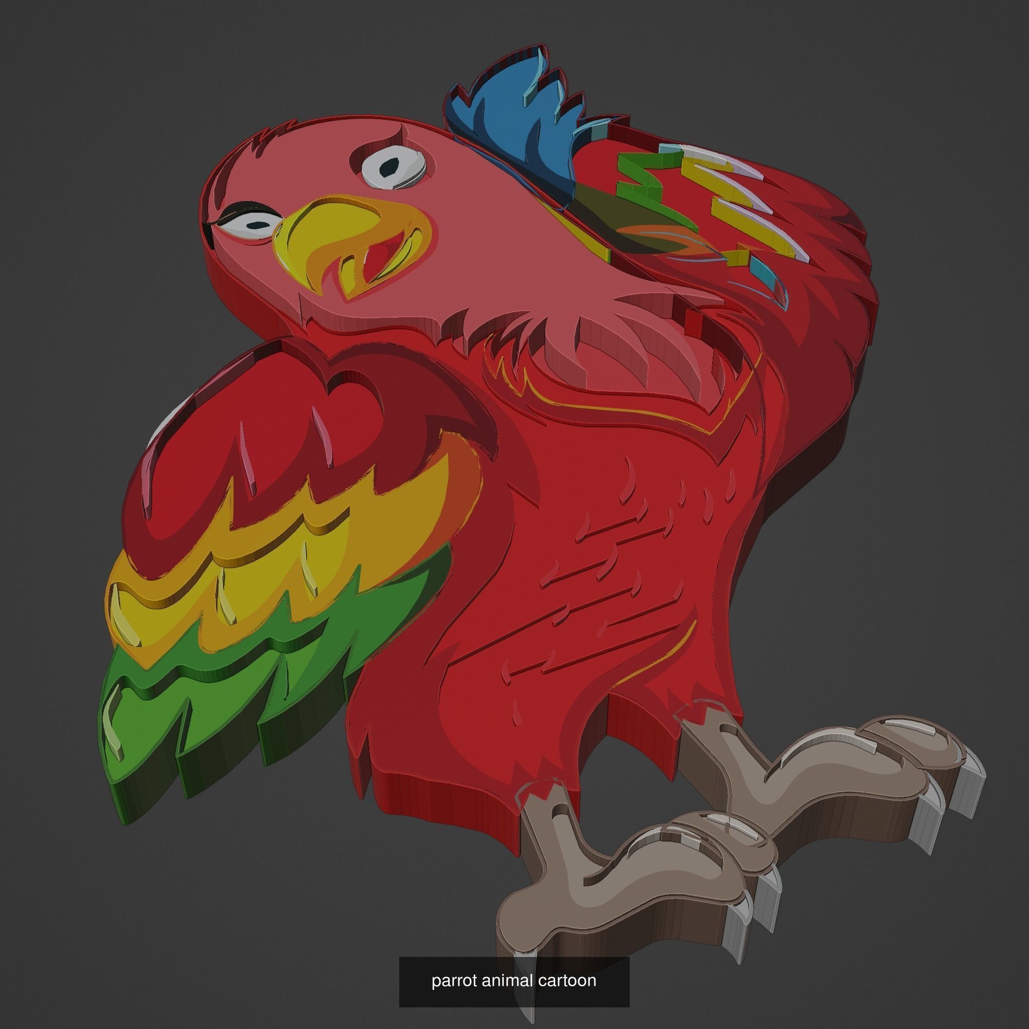 Animal Cartoon Mega Pack 95 Printing Model 3D Model Collection_59