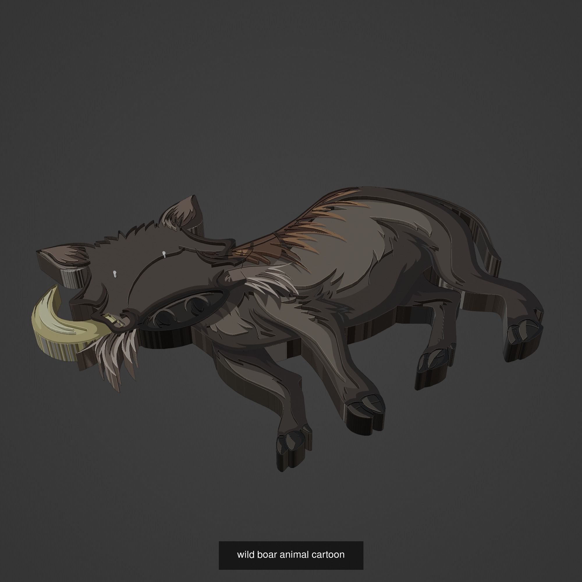 Animal Cartoon Mega Pack 95 Printing Model 3D Model Collection_26