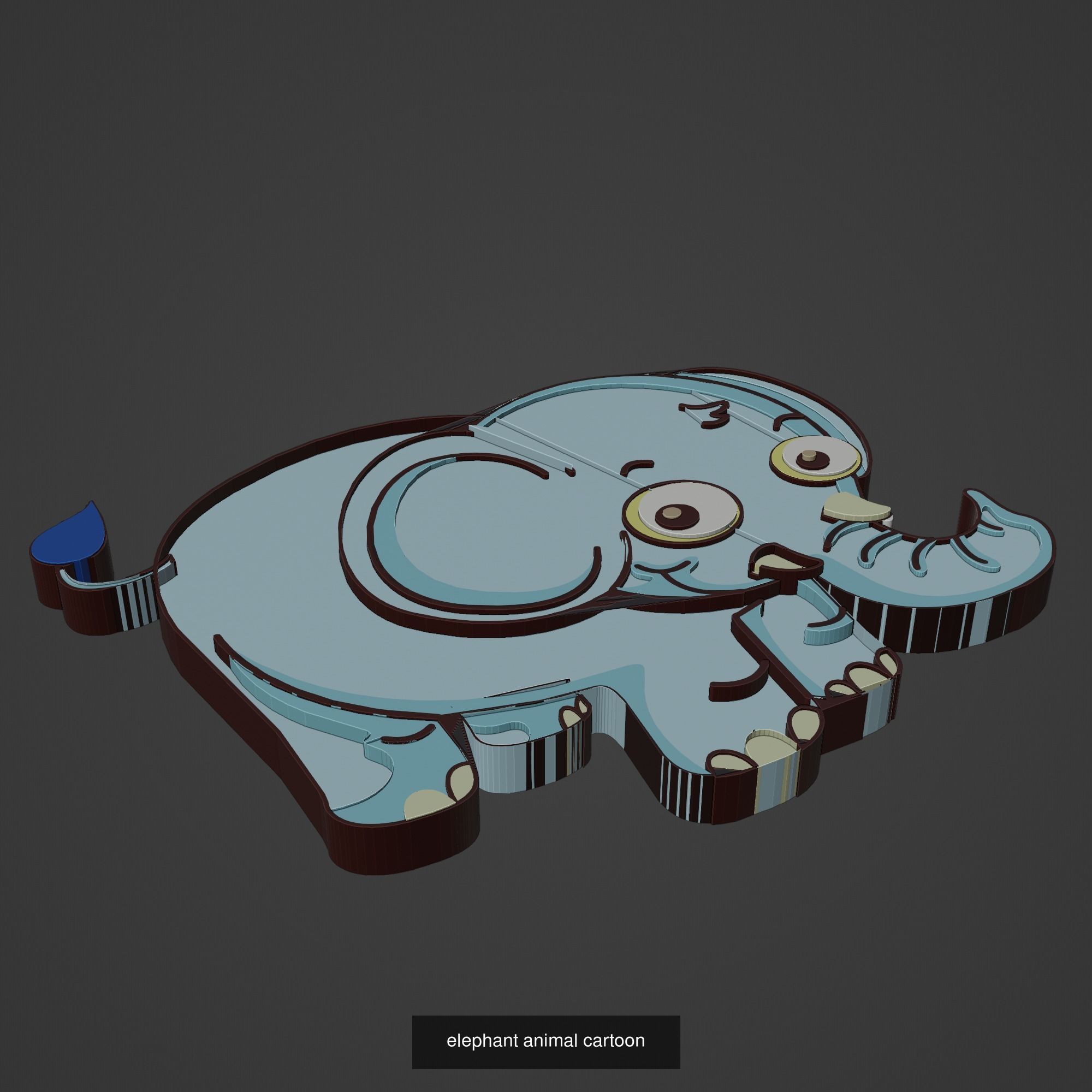 Animal Cartoon Mega Pack 95 Printing Model 3D Model Collection_75