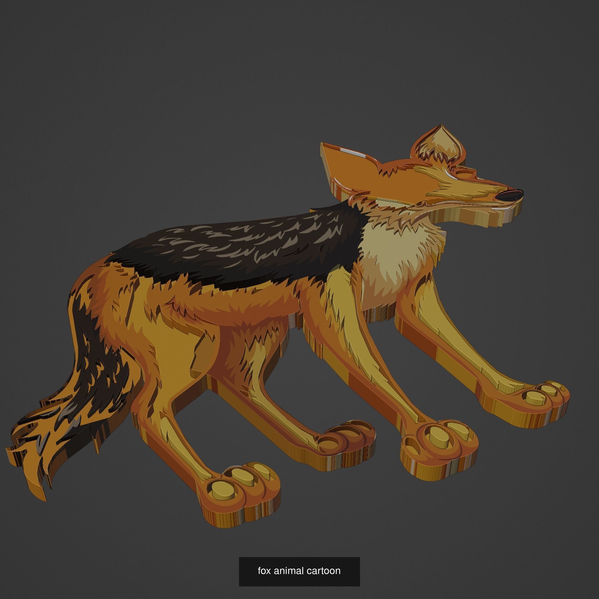 Animal Cartoon Mega Pack 95 Printing Model 3D Model Collection_48