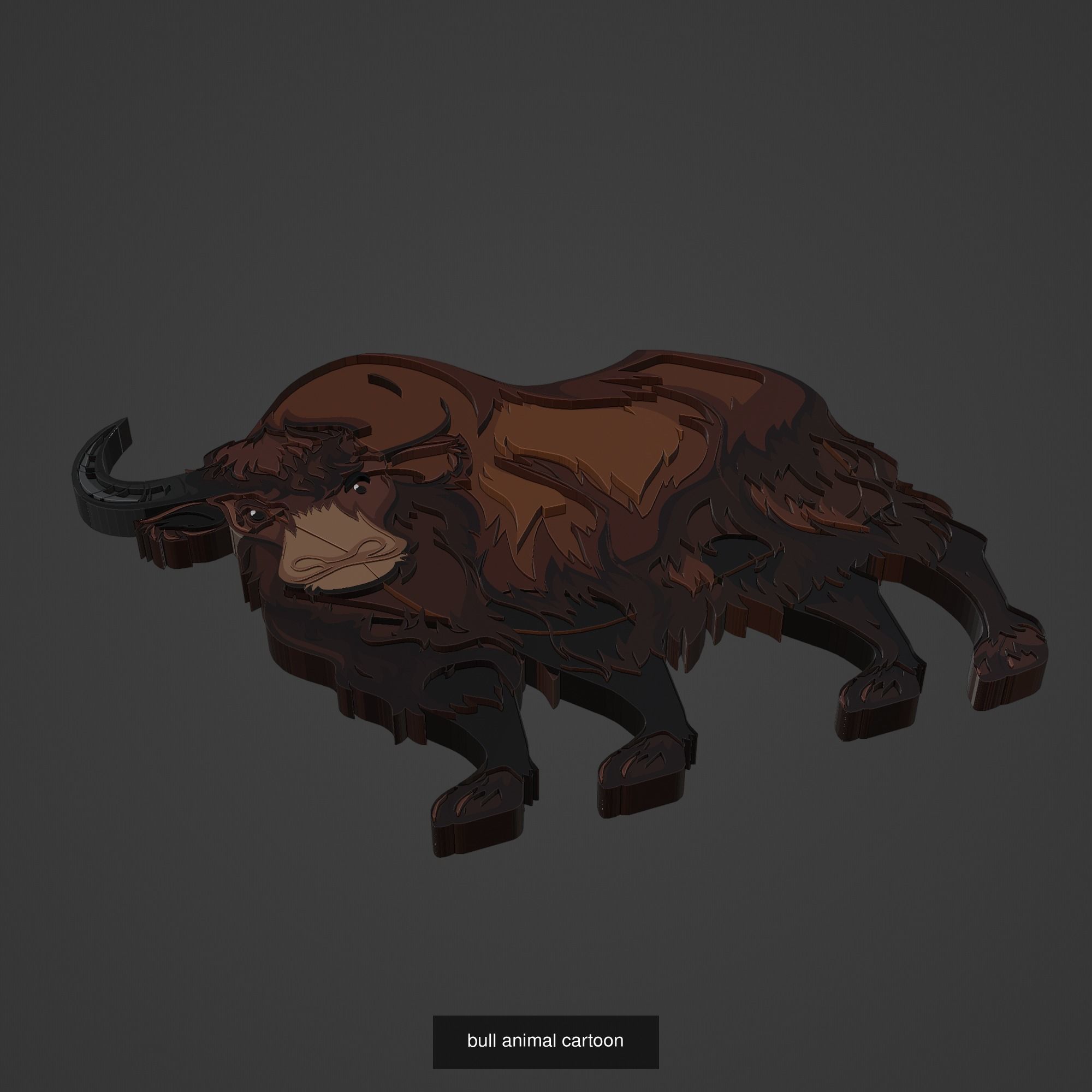 Animal Cartoon Mega Pack 95 Printing Model 3D Model Collection_34