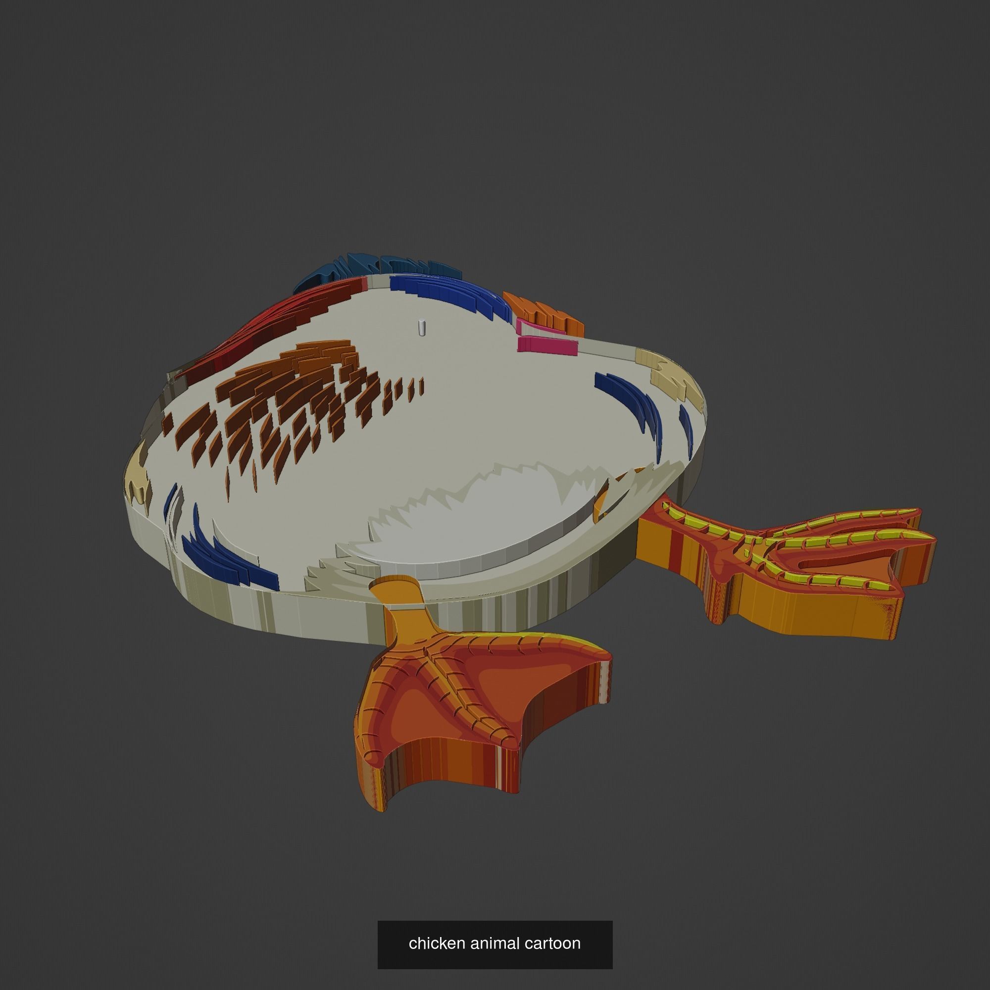 Animal Cartoon Mega Pack 95 Printing Model 3D Model Collection_45