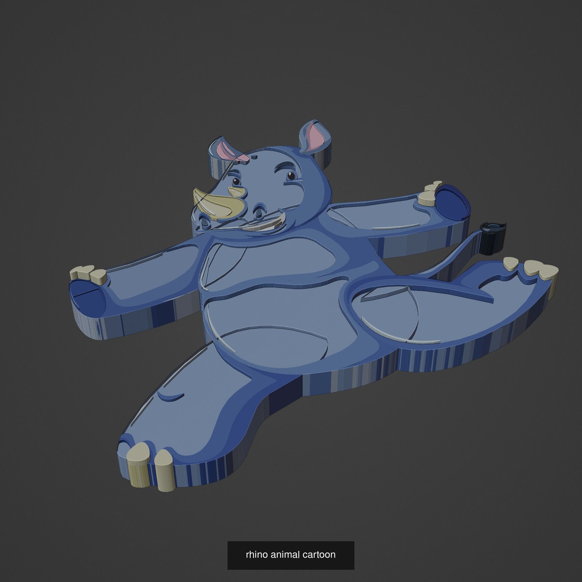 Animal Cartoon Mega Pack 95 Printing Model 3D Model Collection_36