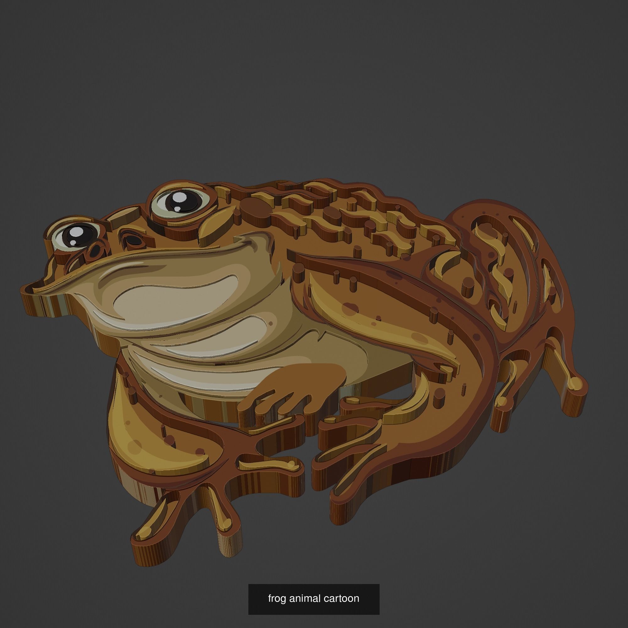 Animal Cartoon Mega Pack 95 Printing Model 3D Model Collection_42