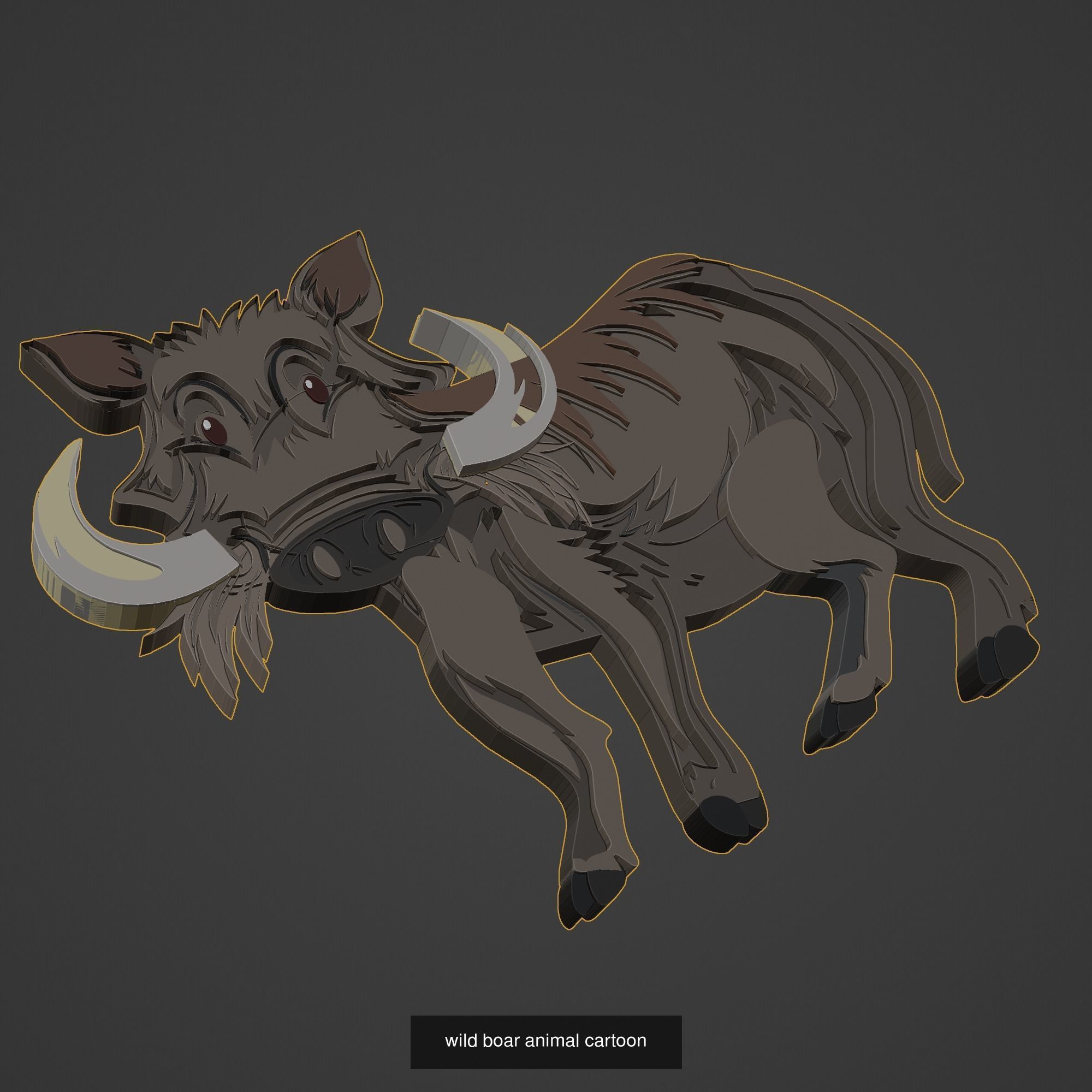 Animal Cartoon Mega Pack 95 Printing Model 3D Model Collection_108