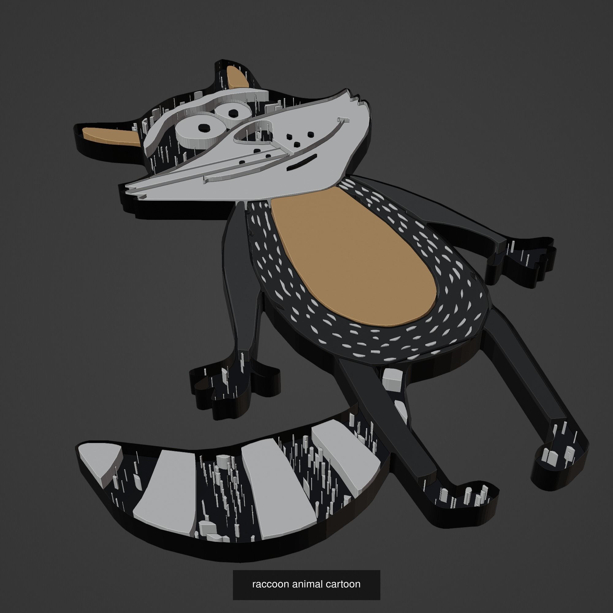 Animal Cartoon Mega Pack 95 Printing Model 3D Model Collection_87