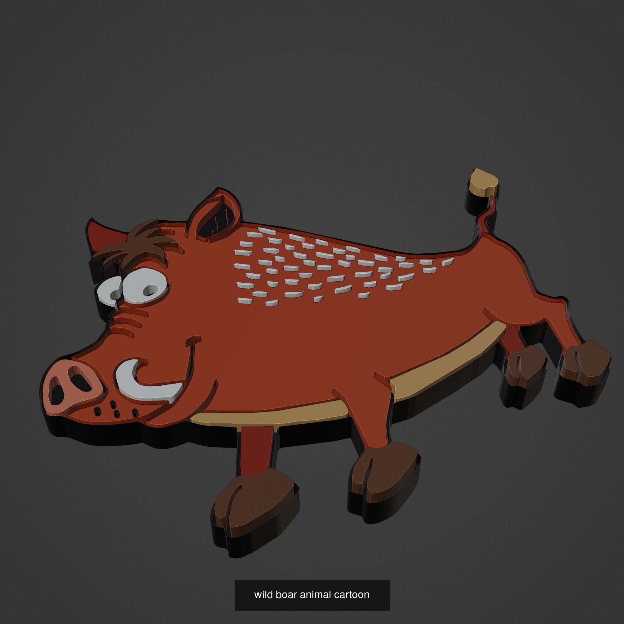 Animal Cartoon Mega Pack 95 Printing Model 3D Model Collection_98
