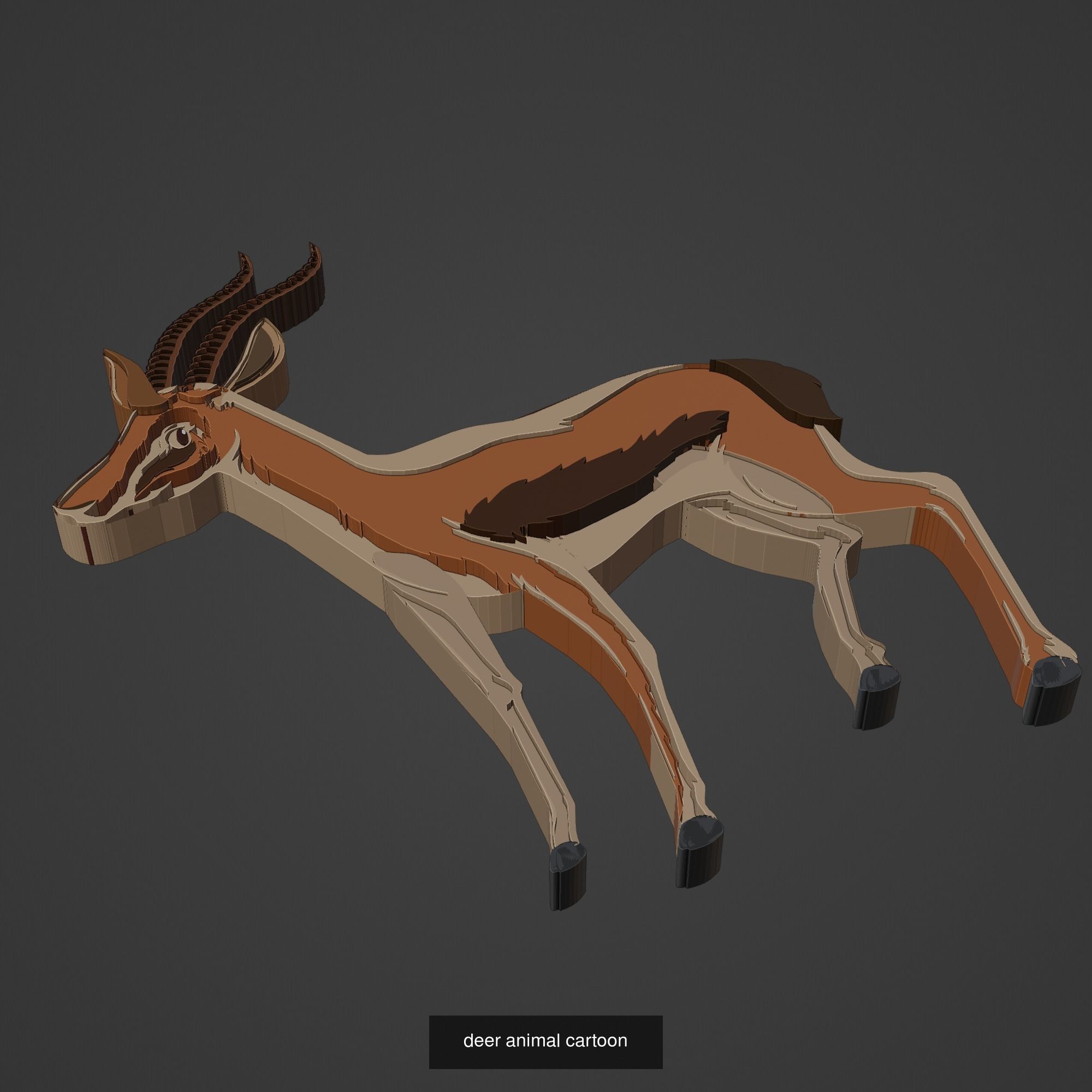 Animal Cartoon Mega Pack 95 Printing Model 3D Model Collection_103