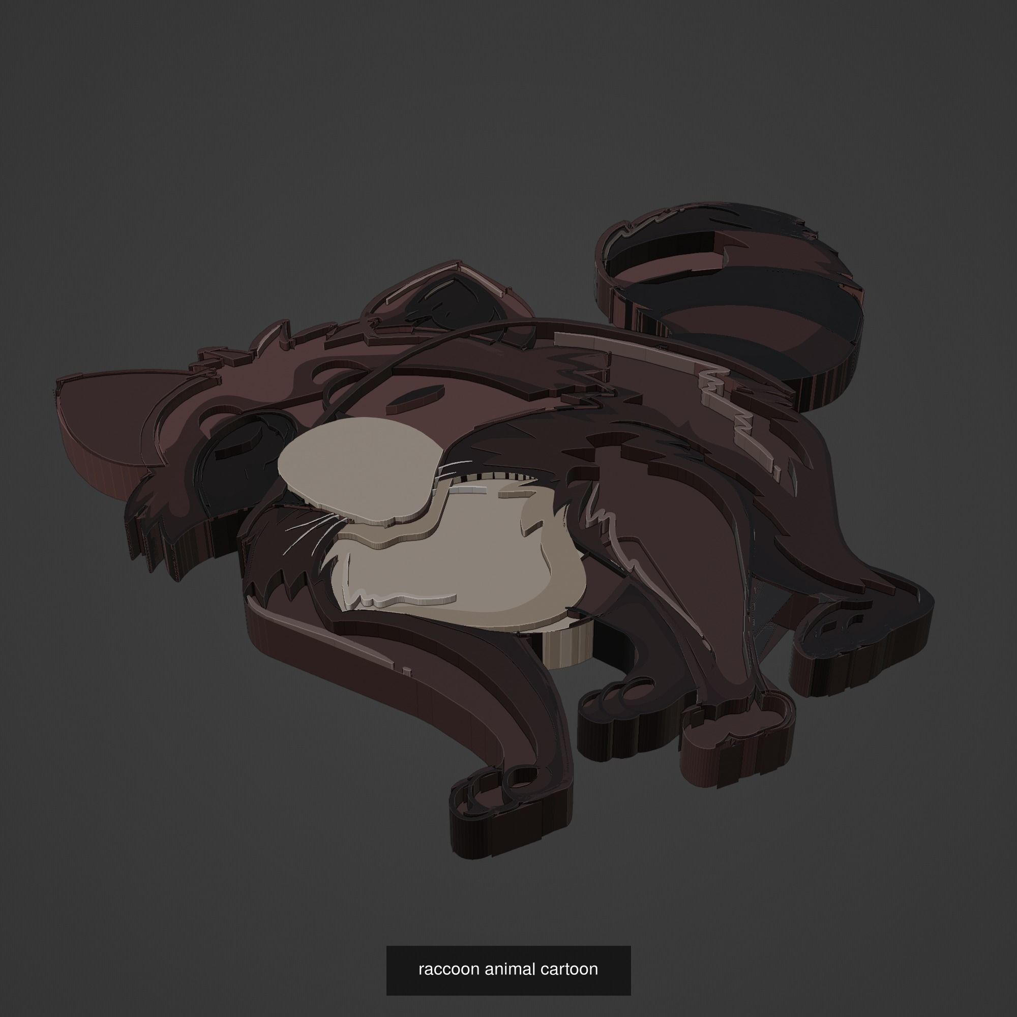 Animal Cartoon Mega Pack 95 Printing Model 3D Model Collection_28