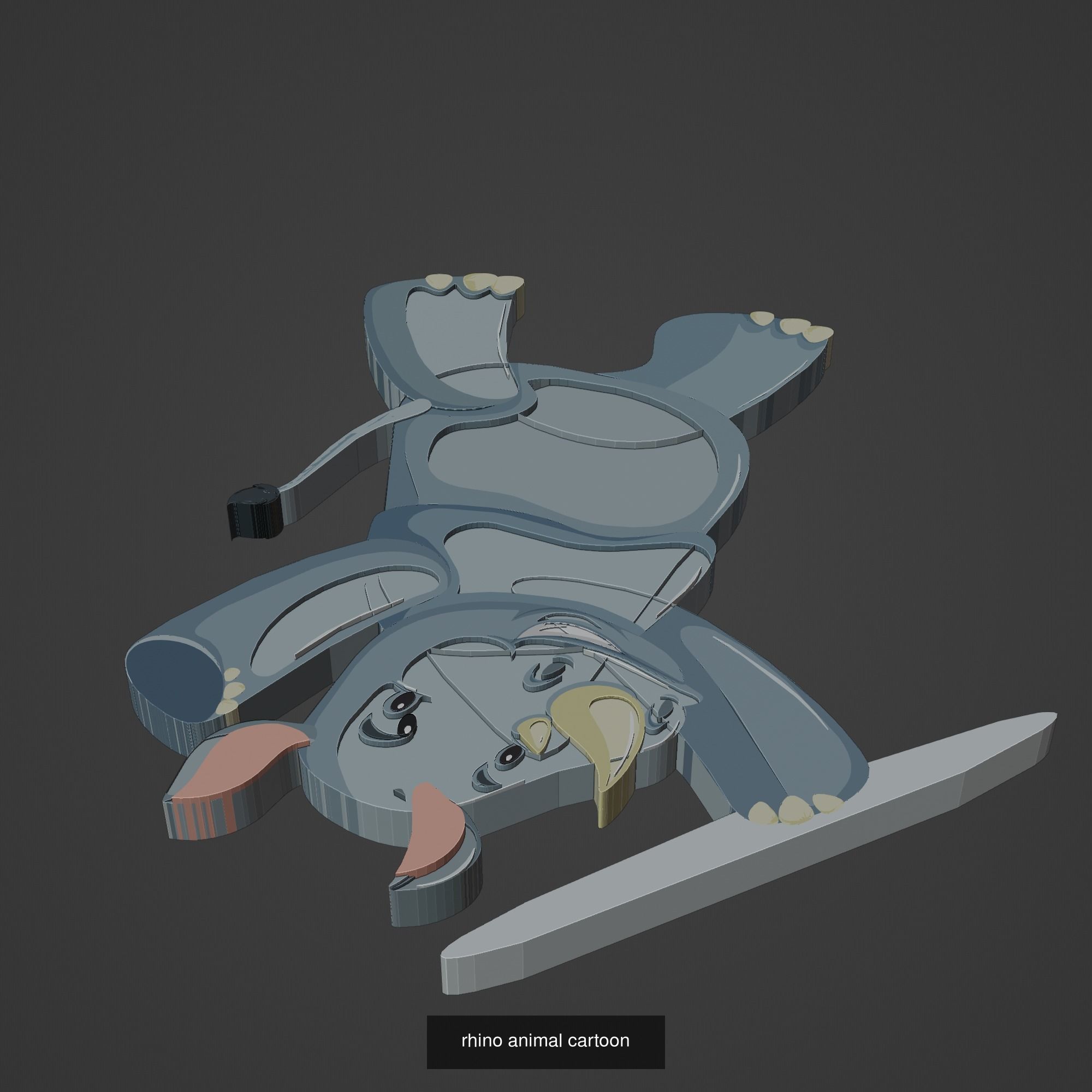 Animal Cartoon Mega Pack 95 Printing Model 3D Model Collection_17