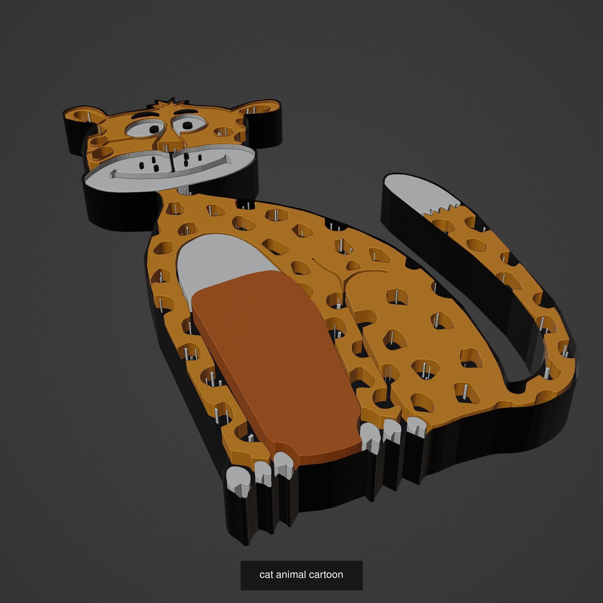Animal Cartoon Mega Pack 95 Printing Model 3D Model Collection_102