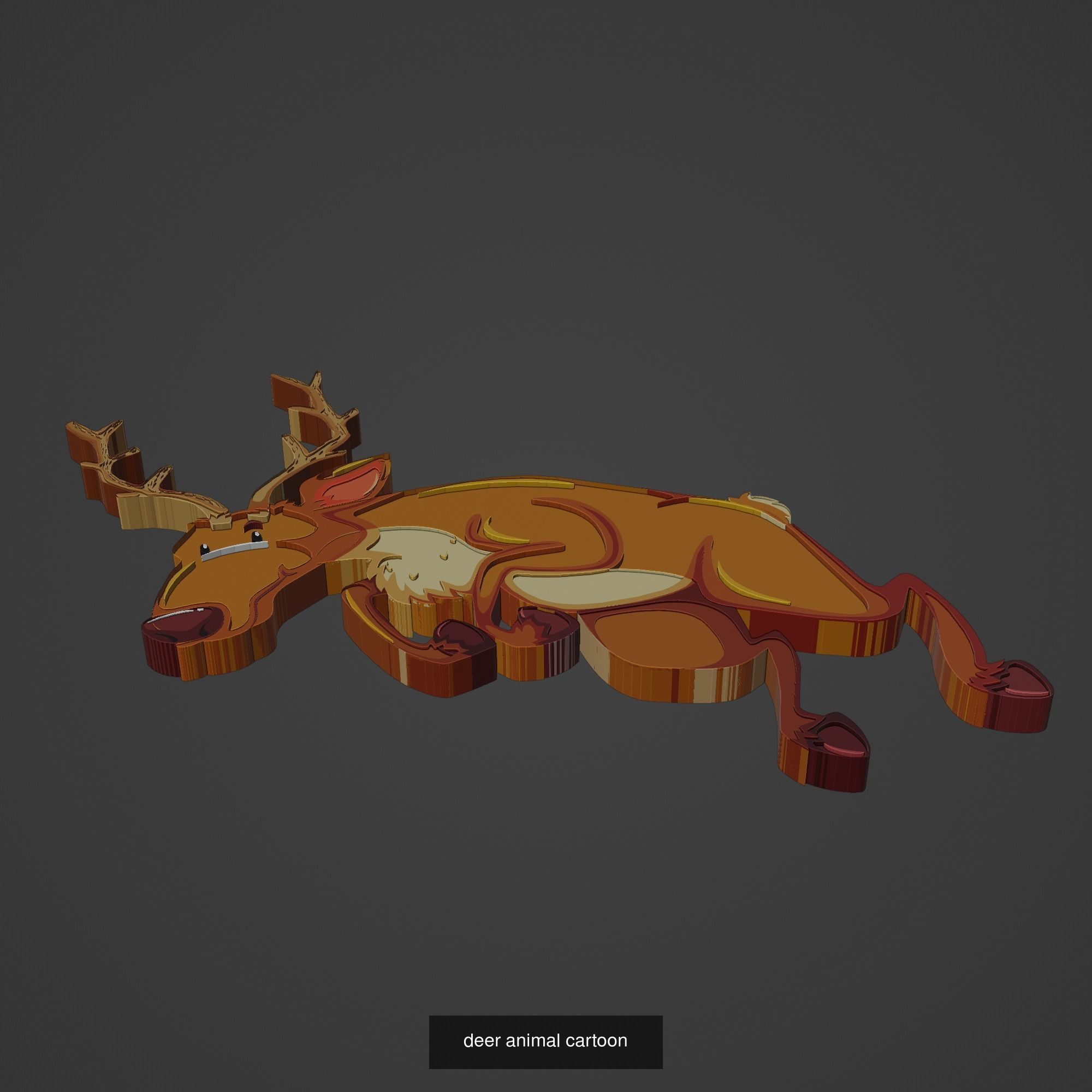 Animal Cartoon Mega Pack 95 Printing Model 3D Model Collection_25