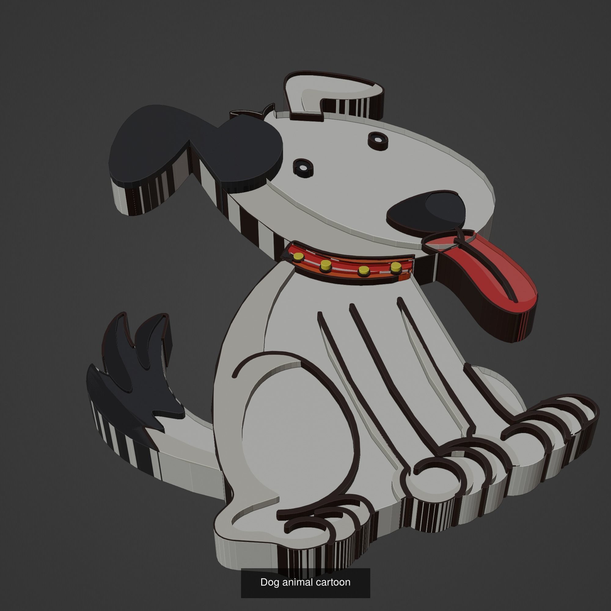 Animal Cartoon Mega Pack 95 Printing Model 3D Model Collection_77