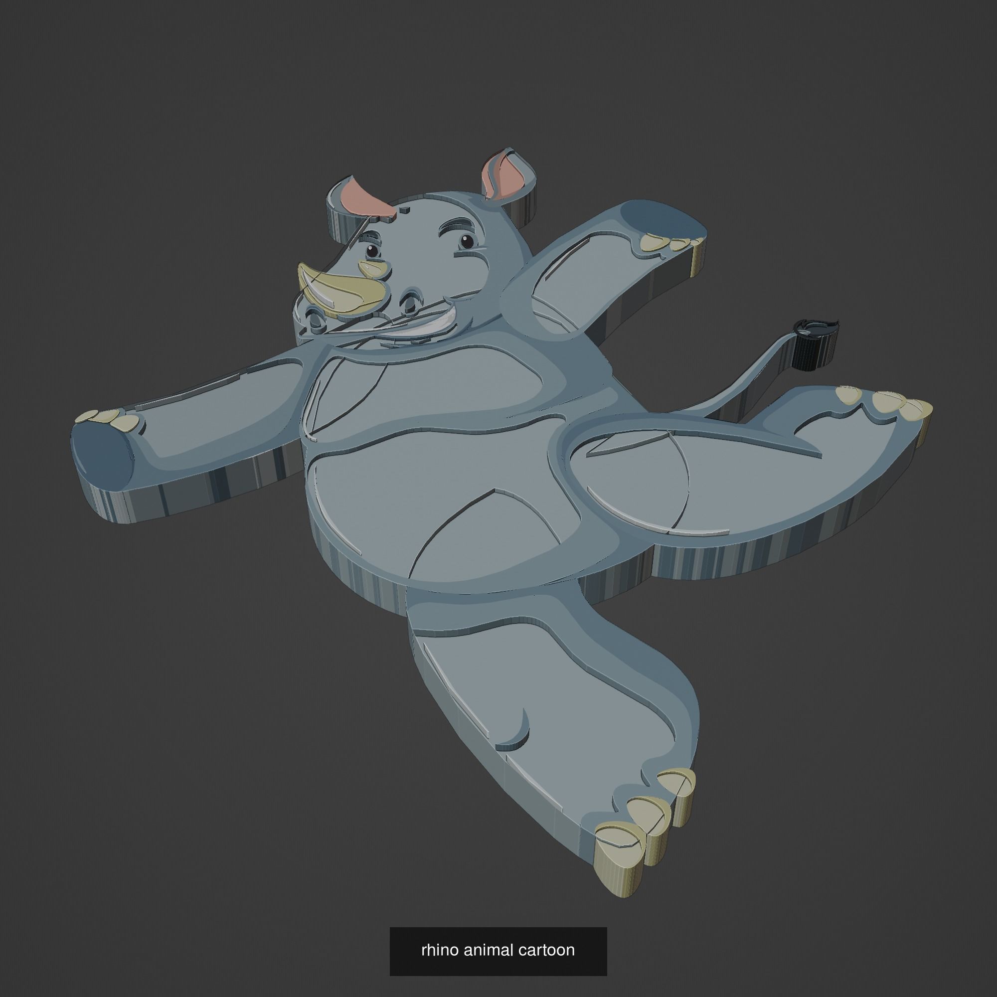 Animal Cartoon Mega Pack 95 Printing Model 3D Model Collection_21