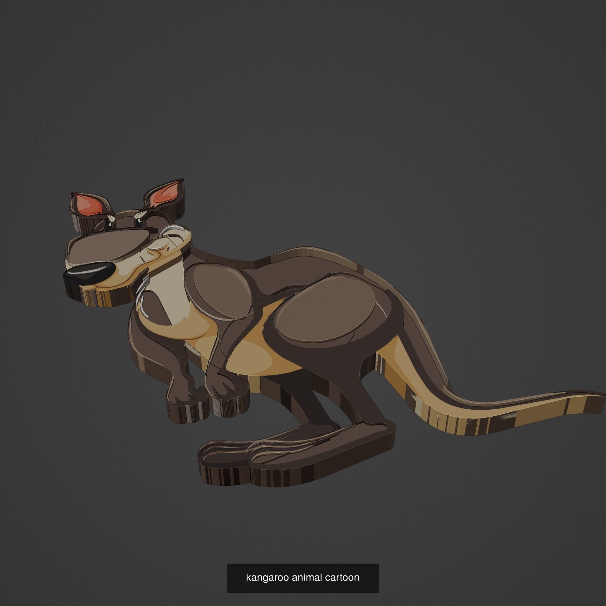 Animal Cartoon Mega Pack 95 Printing Model 3D Model Collection_63
