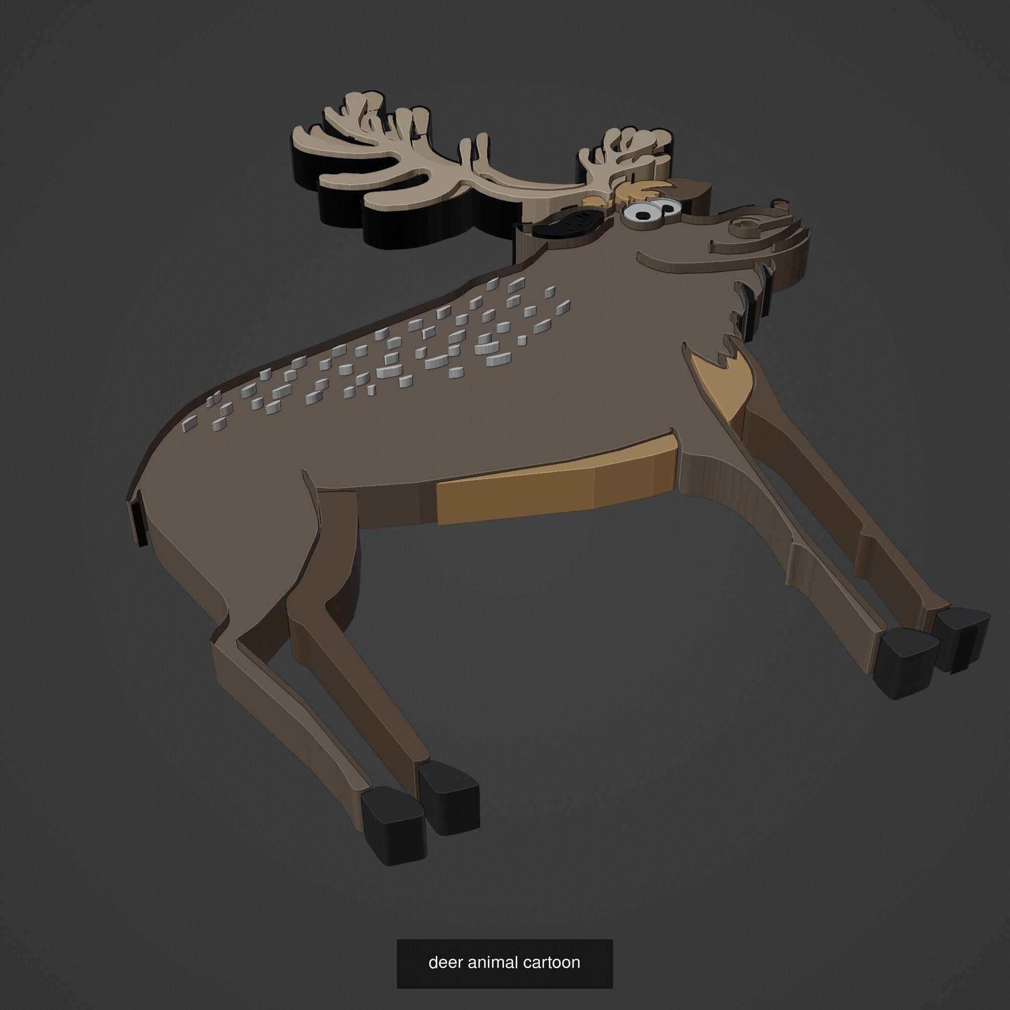 Animal Cartoon Mega Pack 95 Printing Model 3D Model Collection_97